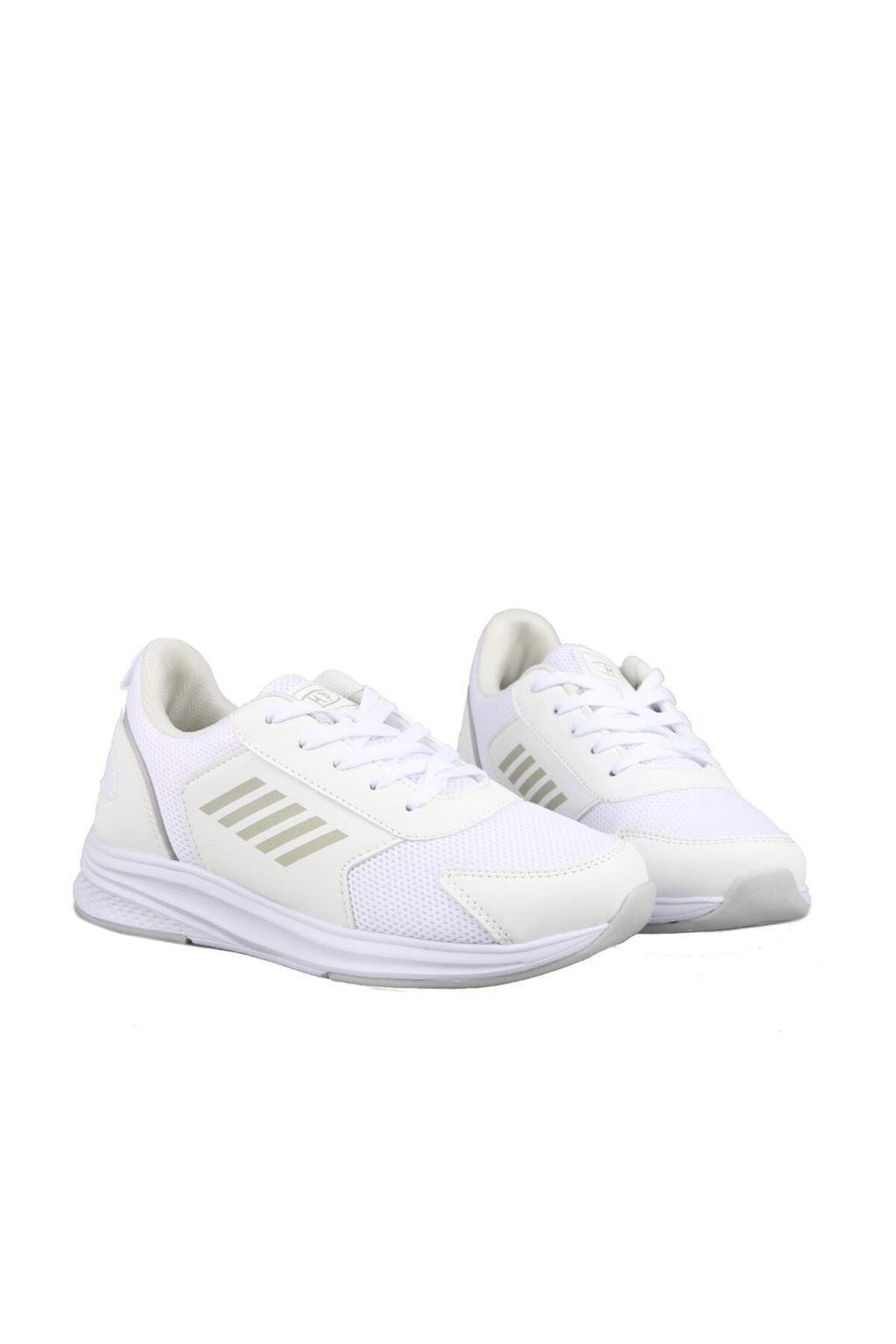 COMFORT TABAN BAĞCIKLI SNEAKER SPOR AYAKKABI BEYAZ