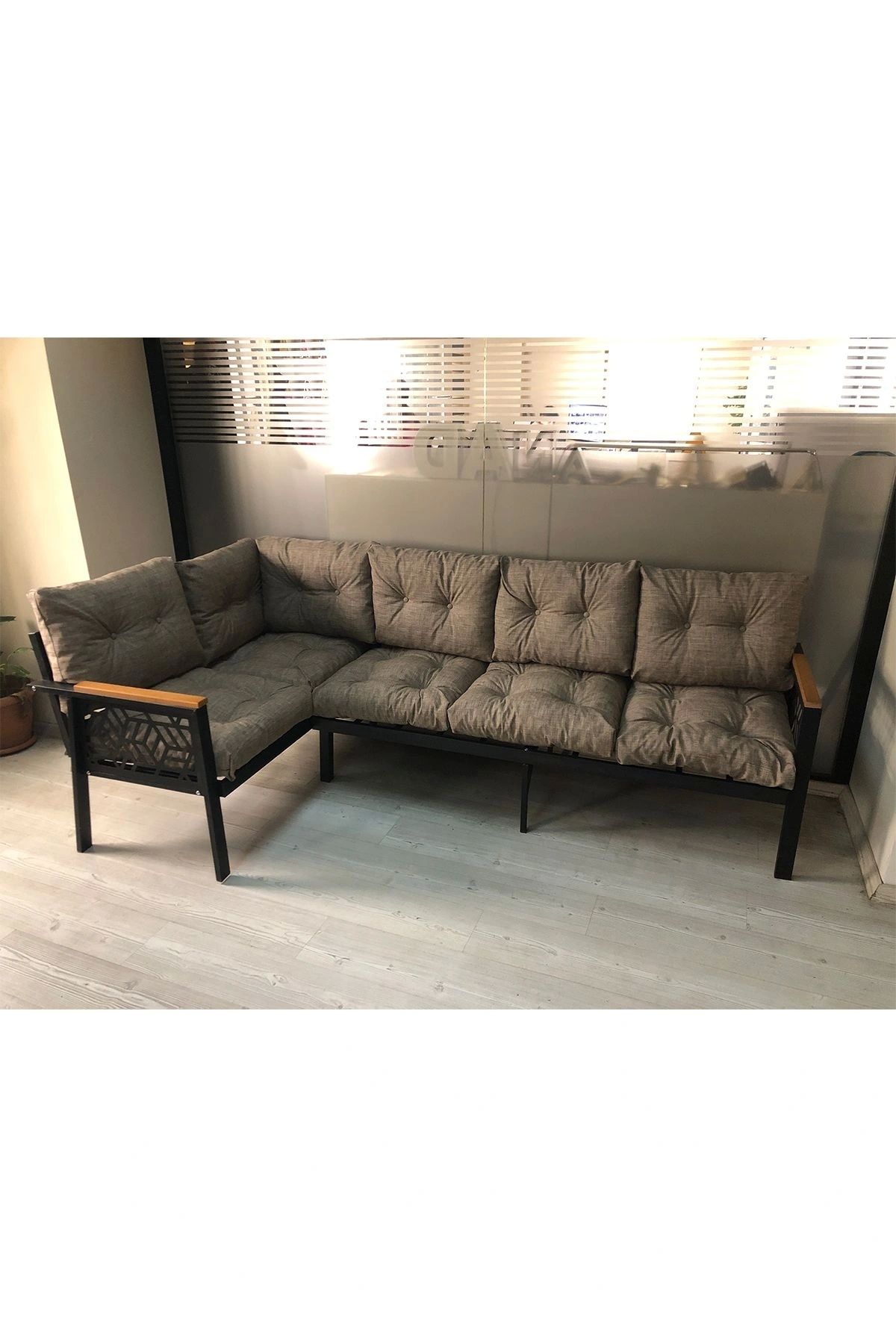adımshops Miami melisa 3+2 Köşe Yön değiştirilebilir Koltuk Takımı Balkon-bahçe-kafe-çay Seti