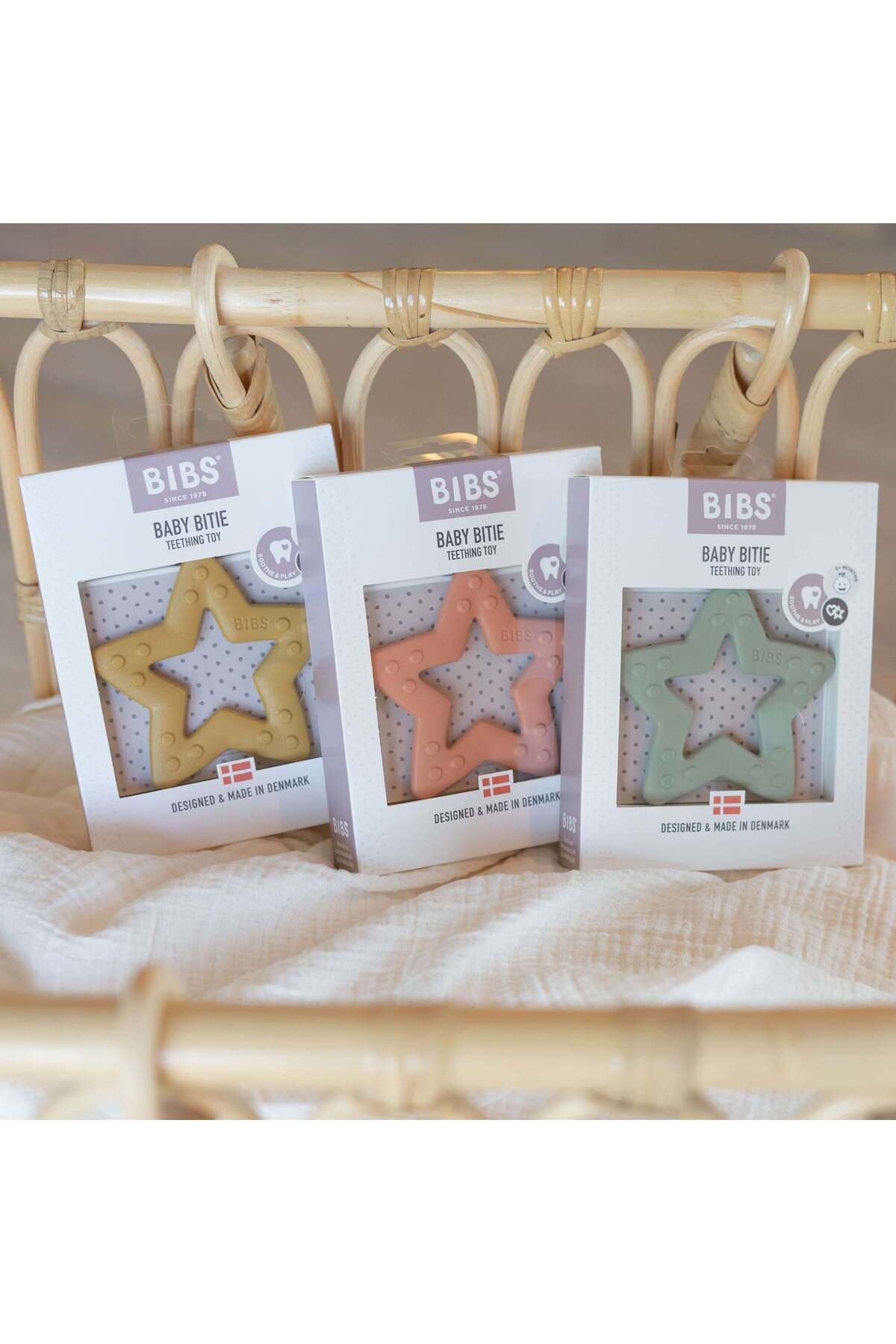 Bibs Baby Bitie Diş Kaşıyıcı-star - Sage fotoğrafı 3 (önizleme)
