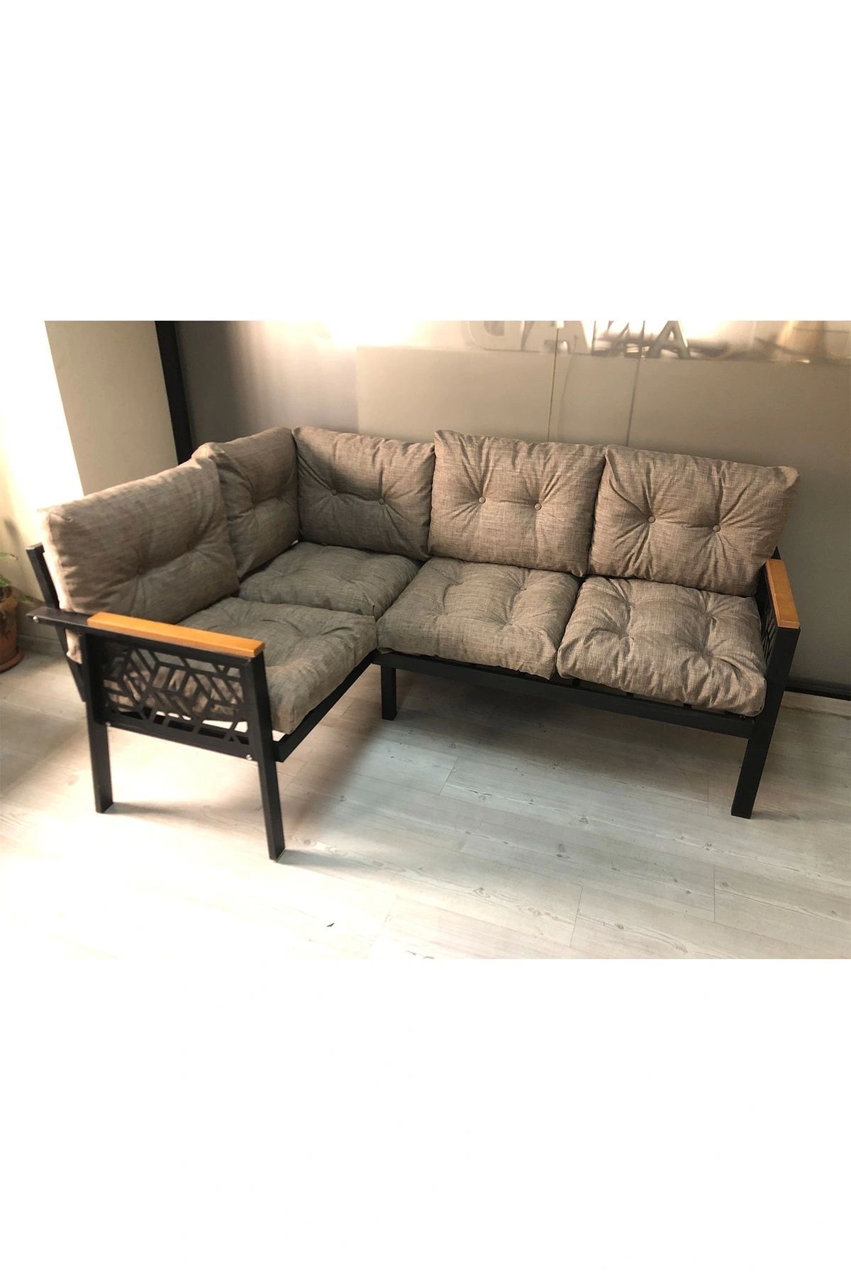 adımshops Miami melisa 2+2 Köşe Yön değiştirilebilir Koltuk Takımı Balkon-bahçe-kafe-mutfak-takımı