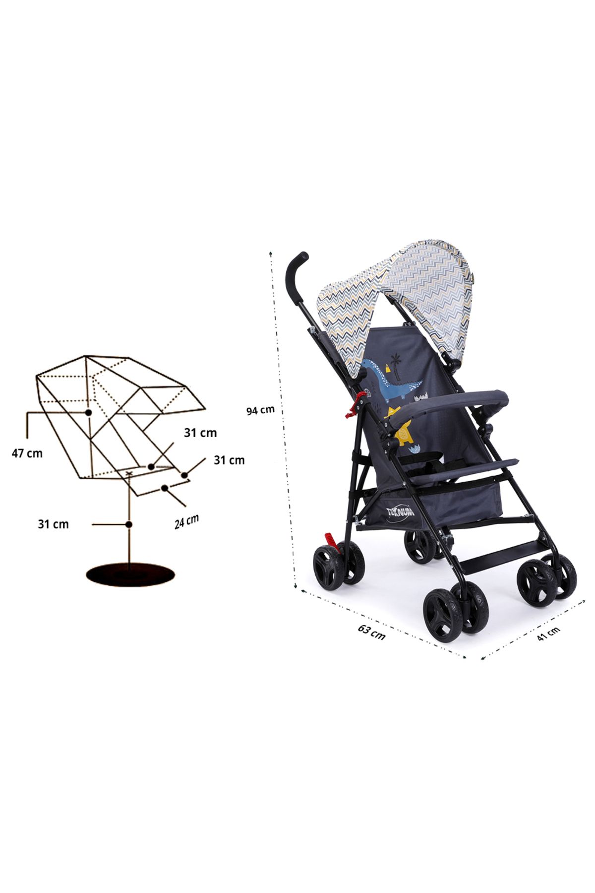 TEKNUM-Teknum-Stroller & Diaper Bag-Yellow wave 8
