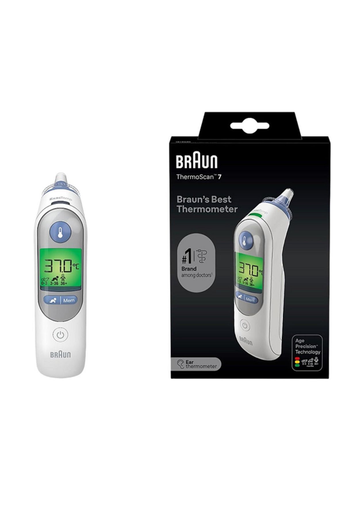 Braun-Thermoscan 7 With Age Precision Multi Functional Ear Thermometer- Irt6520 1