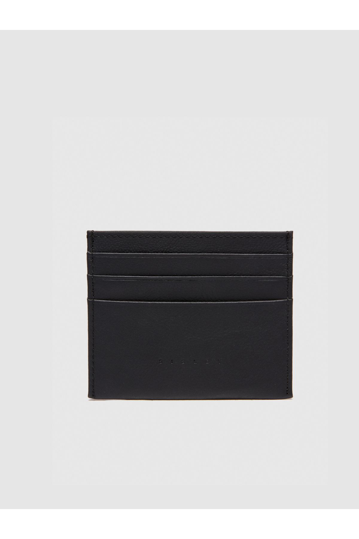 Sisley-Men's Black Three-Pocket Leather Card Holder 2