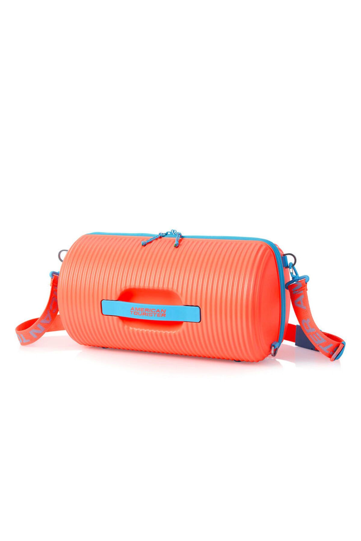 American Tourister-ROLLIO DUFFLE CORAL+BLUE 1