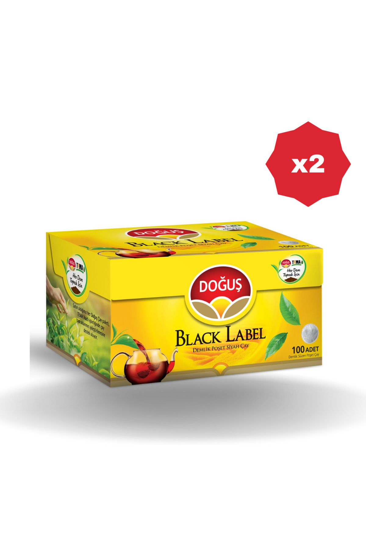 Doğuş DOĞUŞ BLACK LABEL DEMLİK ÇAY 100'LÜ - (2 ADET)