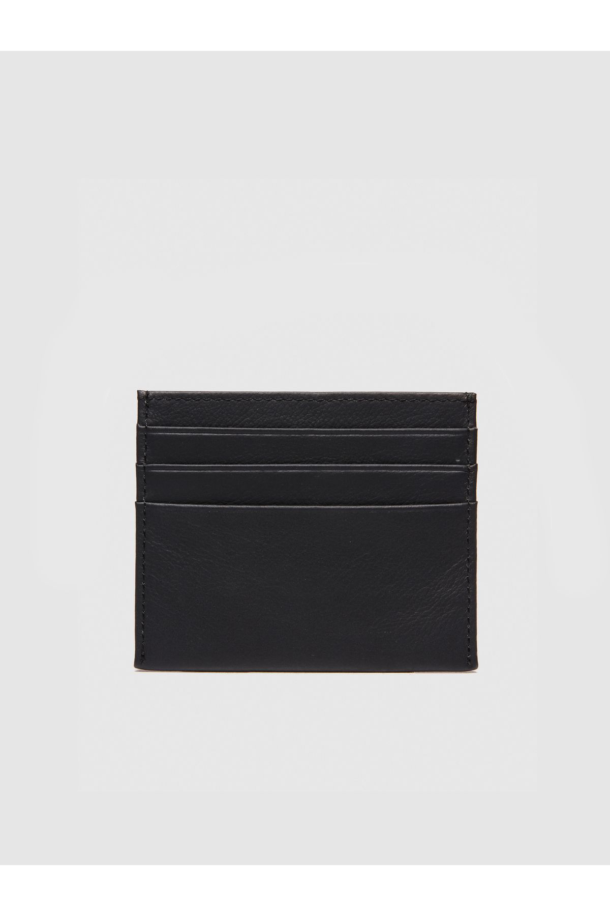 Sisley-Men's Black Three-Pocket Leather Card Holder 1