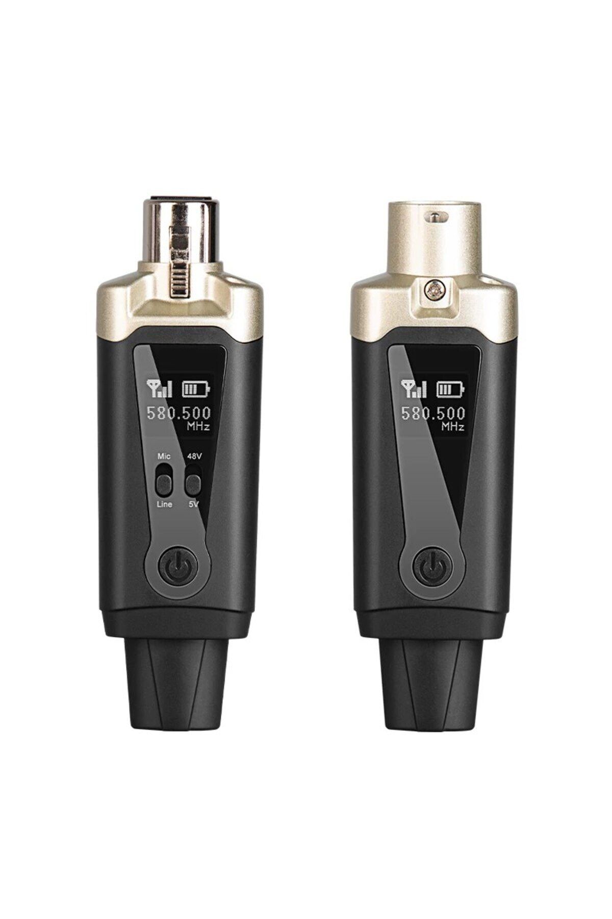 Choice-black Wireless Microphone System XLR Mic Converter Adapter UHF Automatic Transmitter Setup For Conde 1