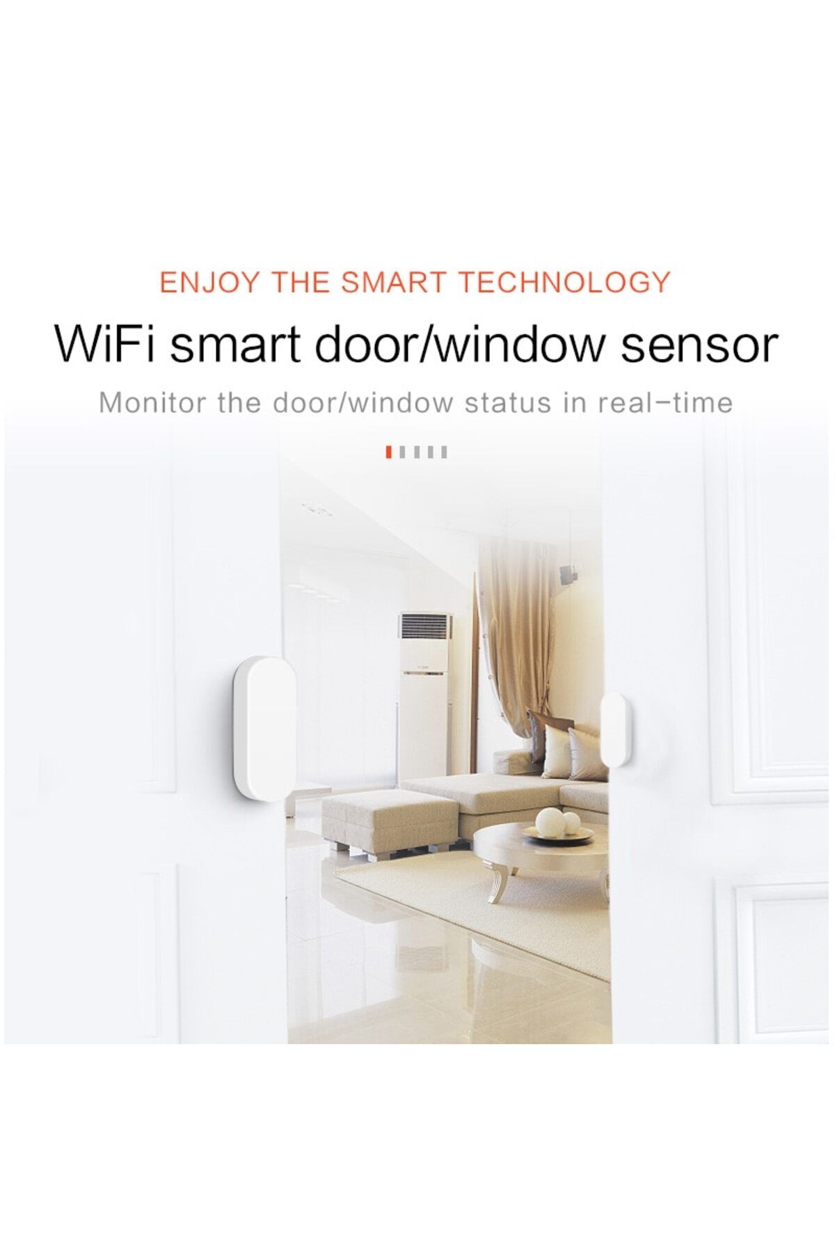 Choice-Tuya Smart Wifi Door Sensor Smart Home Open Close Detector Smartlife App Control Notification Com... 2