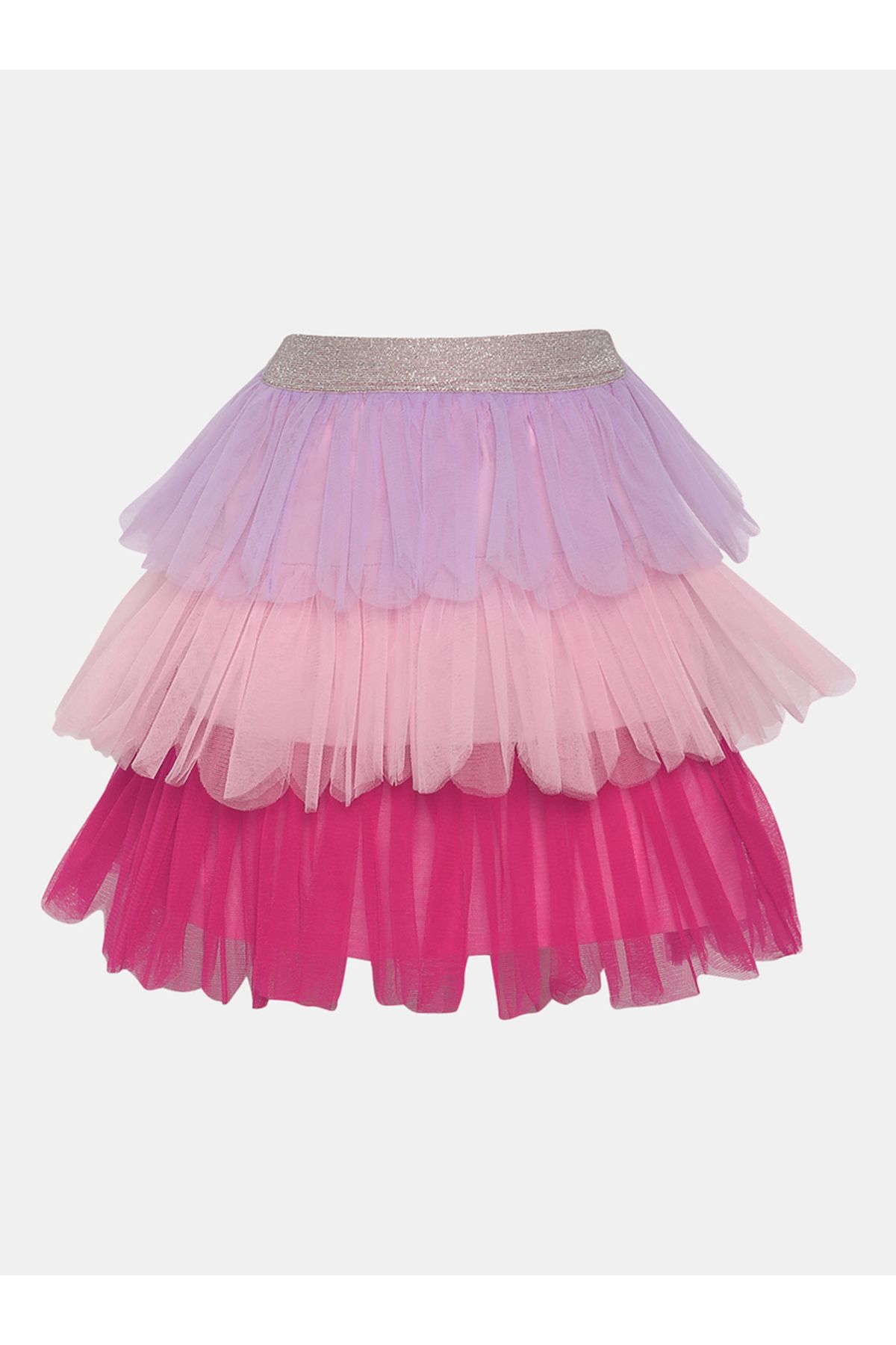 Styli-Ruffle Layer Mesh Skirt 2