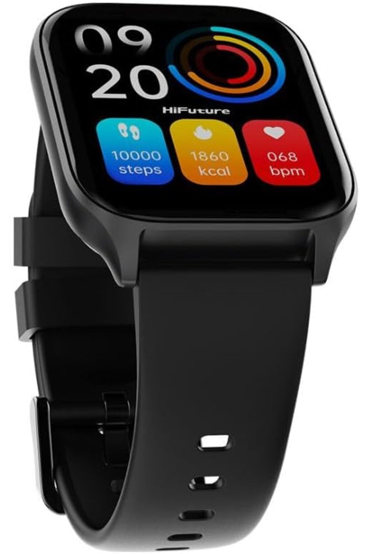 HiFuture-AX100 Smart Watch with Bluetooth Calling - 1.83" IPS Display, 100+ Sports Modes, Waterproof, Black 3