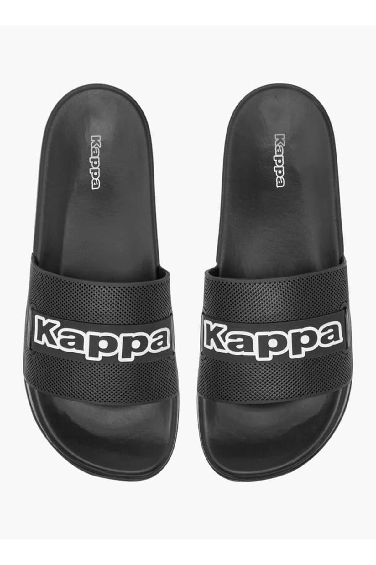 Kappa Womens Quilted Slides Sandals And Slippers Men Black Kappa