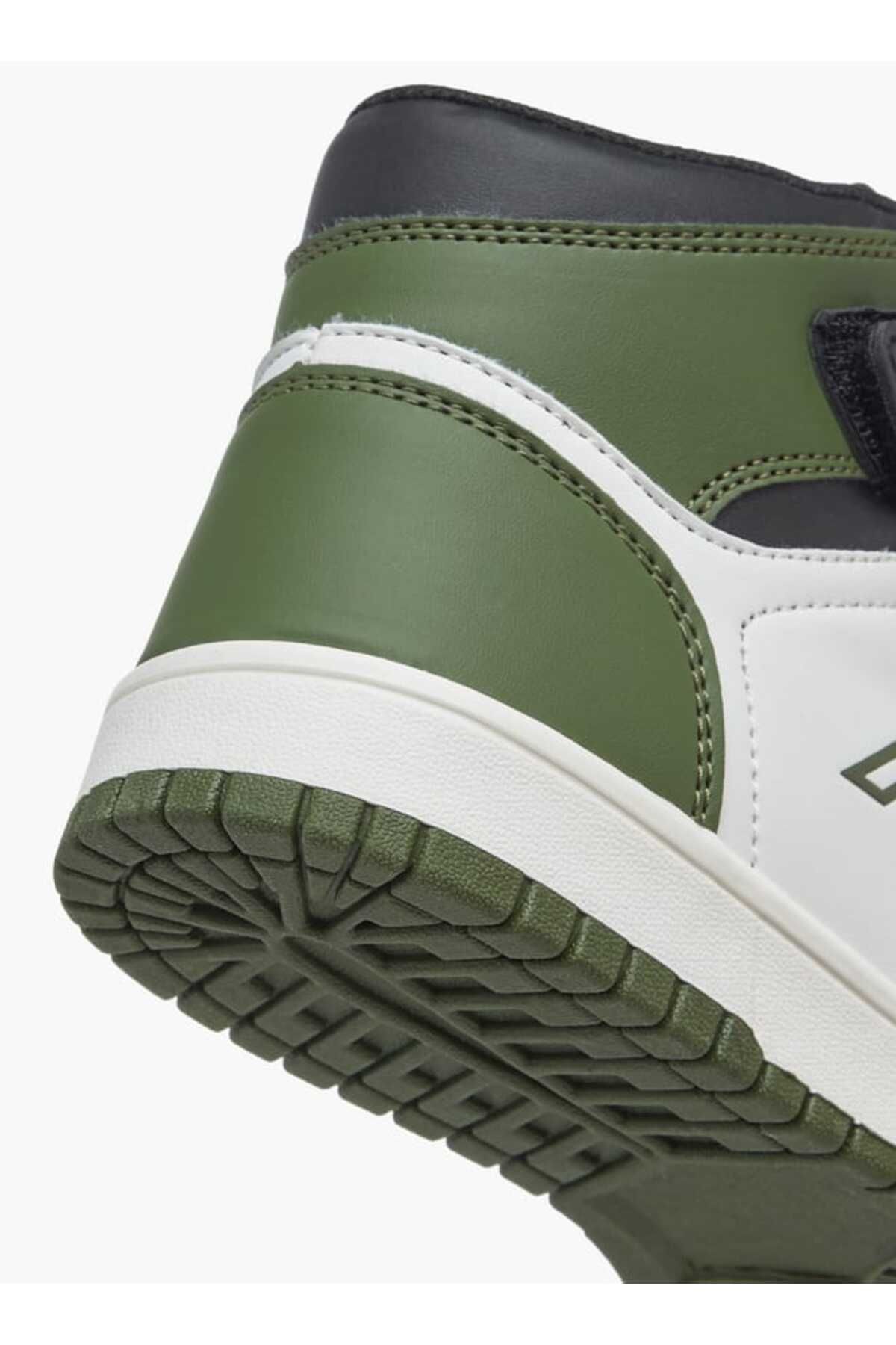 Oaklan by Shoexpress-Oaklan by Shoexpress Boys' Panelled High Cut Sneakers with Hook and Loop Closure 5