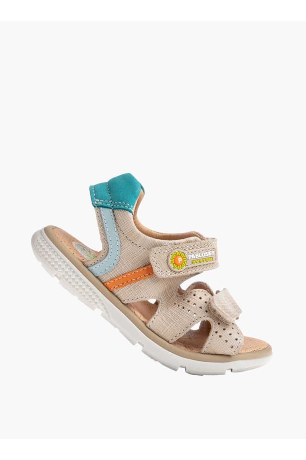 Pablosky-Pablosky Boys' Stitch Detail Floaters with Hook and Loop Closure 3