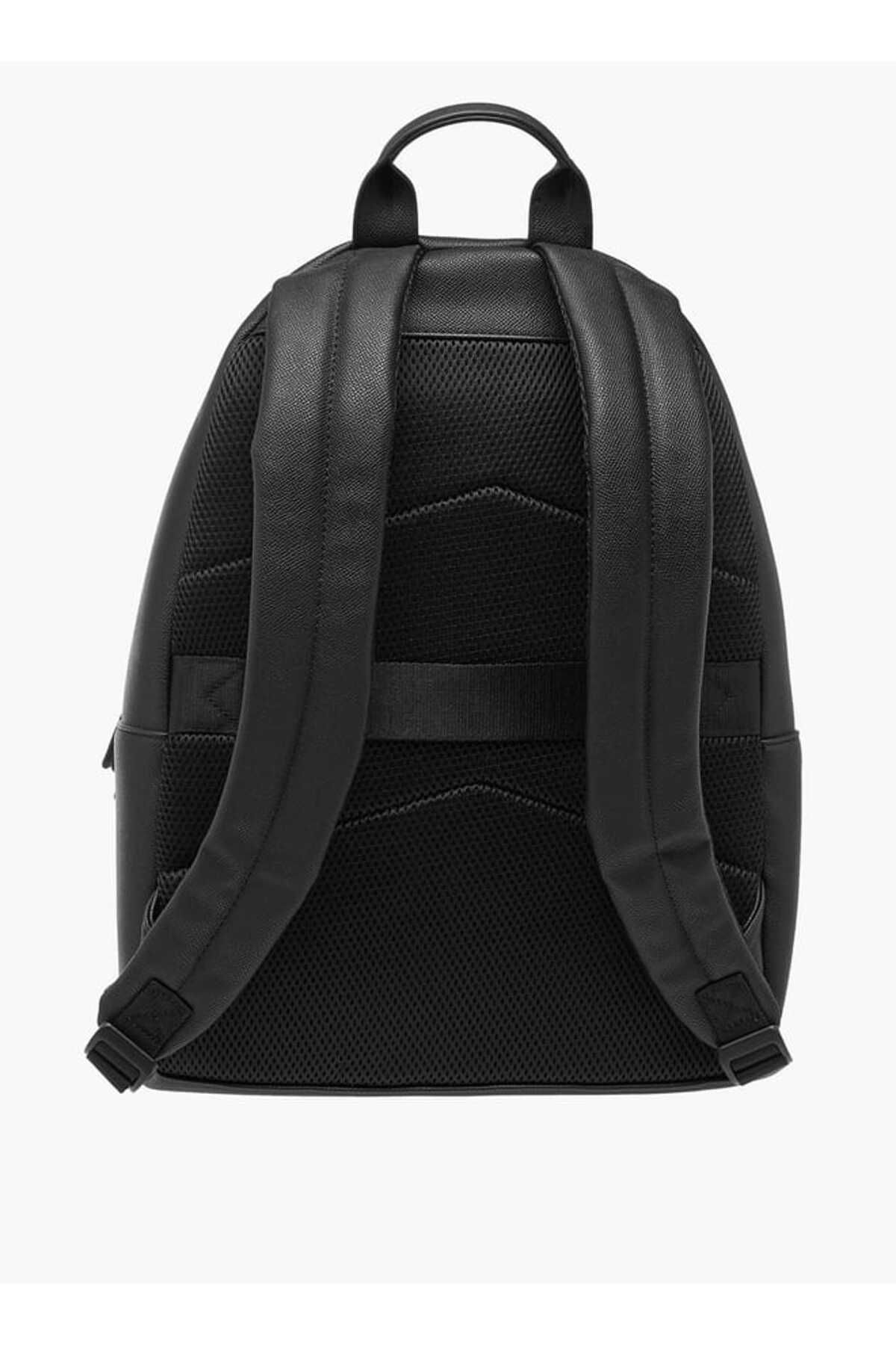 LBL by Shoexpress-LBL by Shoexpress Textured Backpack with Adjustable Straps and Zip Closure - 14x32x44 cm 3