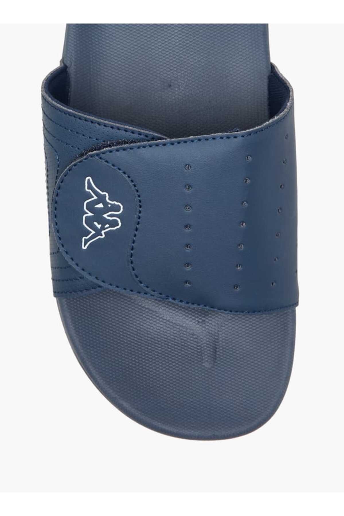 Kappa-Kappa Men's Logo Print Slides with Hook and Loop Closure 3