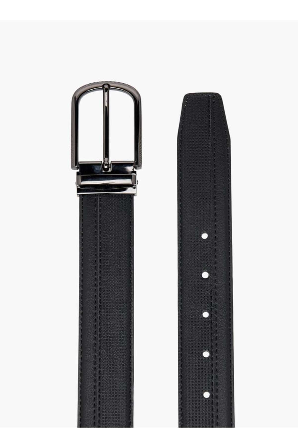 LBL by Shoexpress-LBL by Shoexpress Textured Belt with Pin Buckle Closure 4