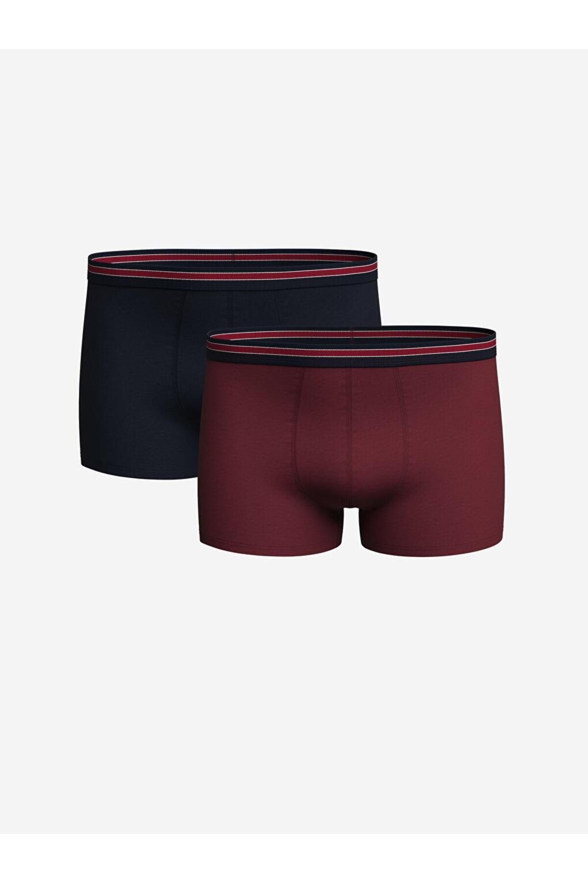 LC Waikiki-Standard Mold Cotton Flexible Men's Boxers 3-Piece 1