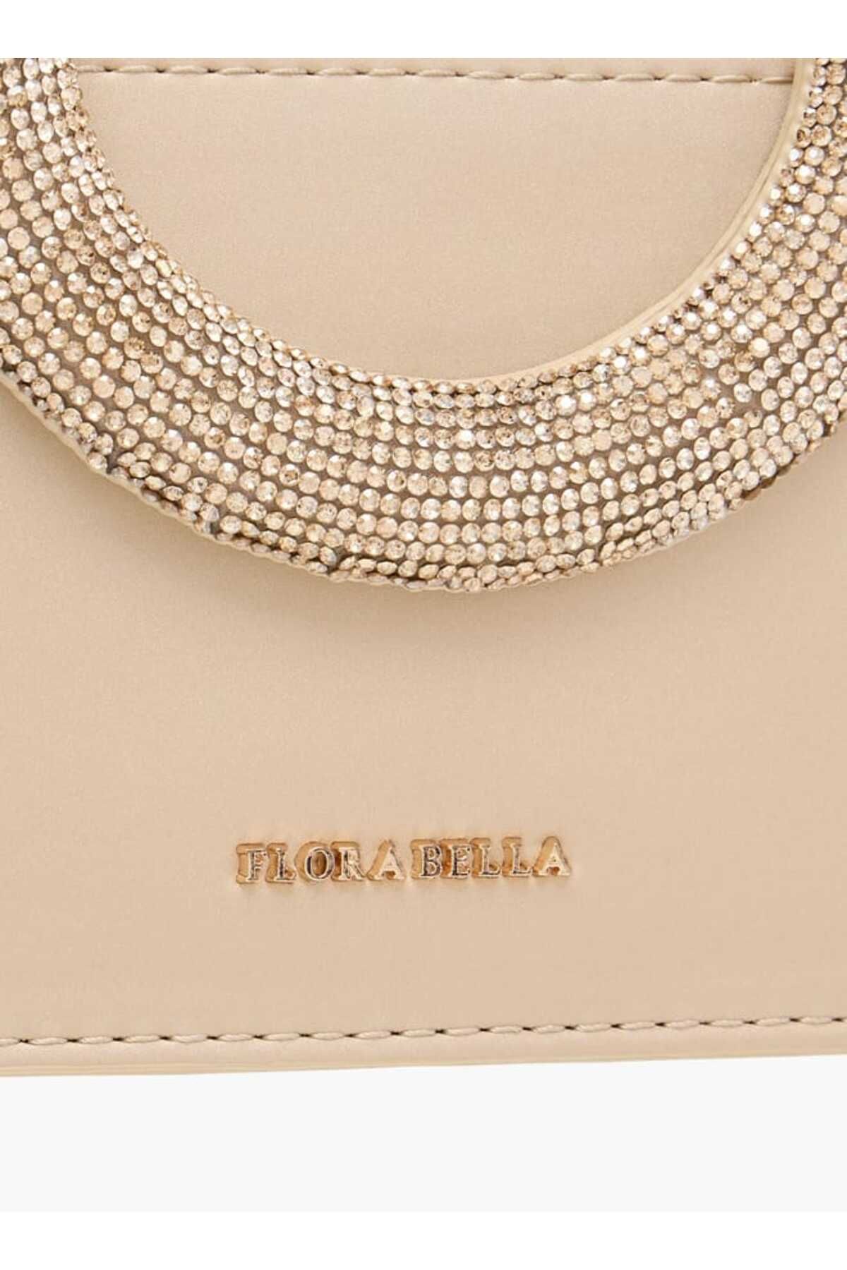 Flora Bella by Shoexpress-Flora Bella Embellished Sling Bag with Chain Strap and Magnetic Button Closure 4