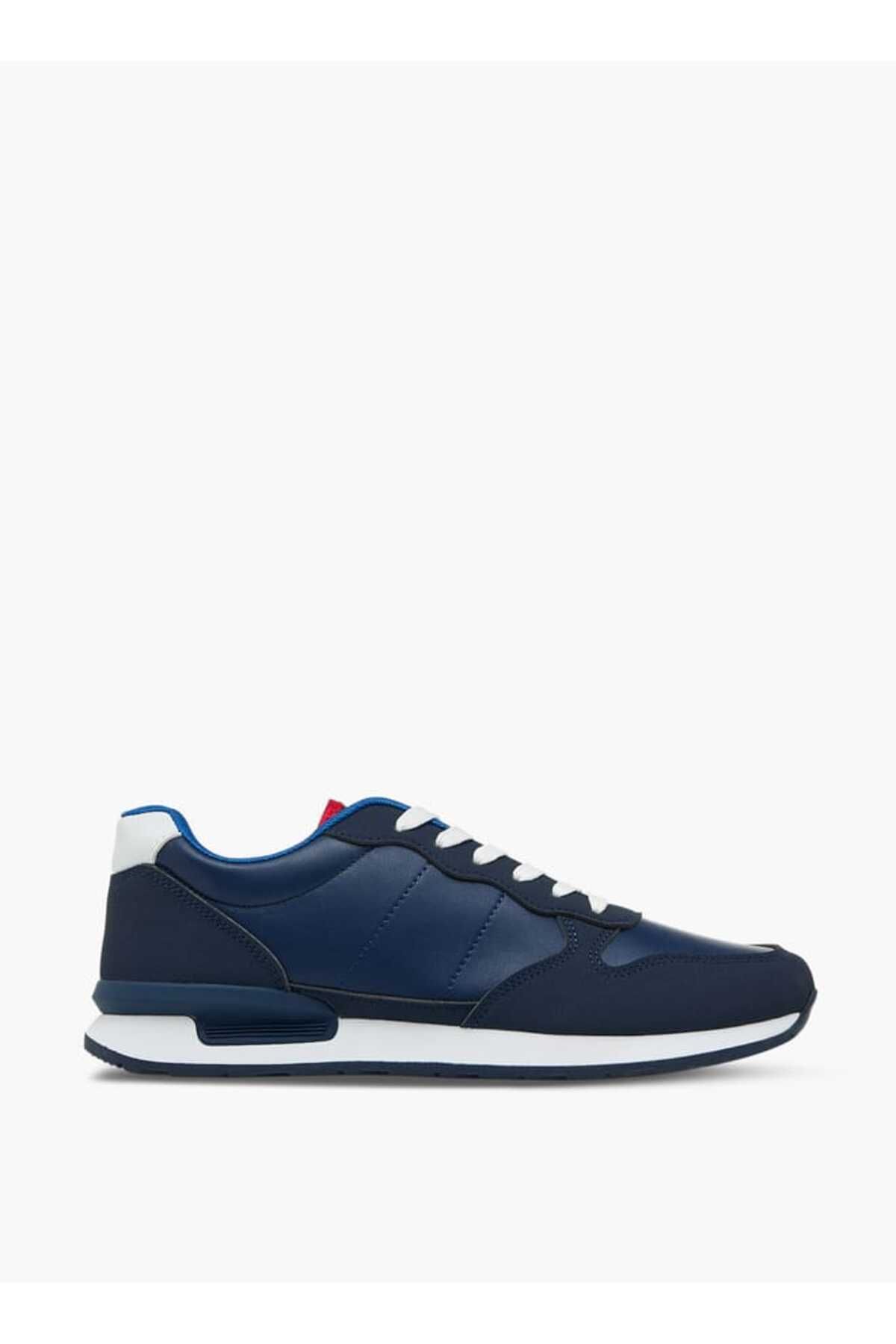 LBL by Shoexpress-LBL by Shoexpress Panelled Sneakers with Lace-Up Closure 3