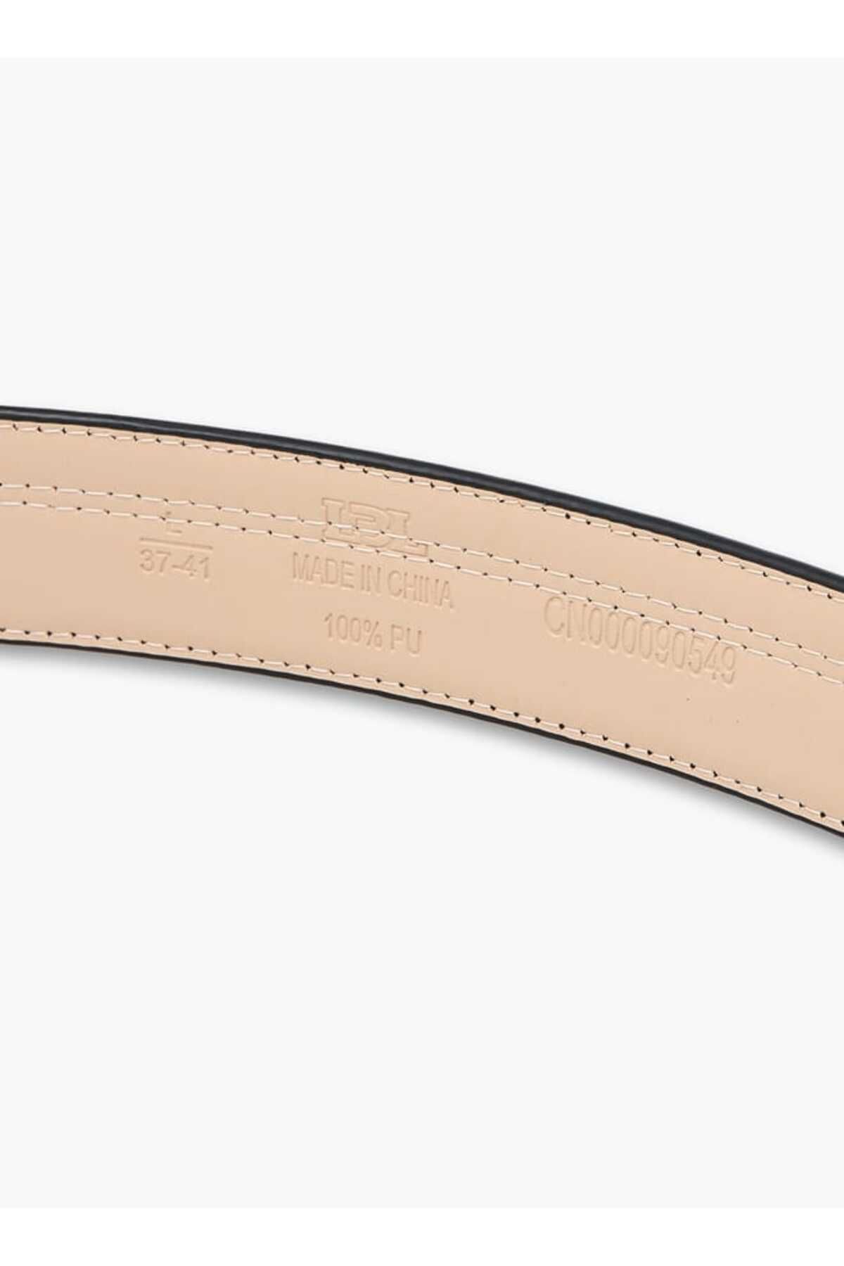 LBL by Shoexpress-LBL by Shoexpress Textured Belt with Pin Buckle Closure 6