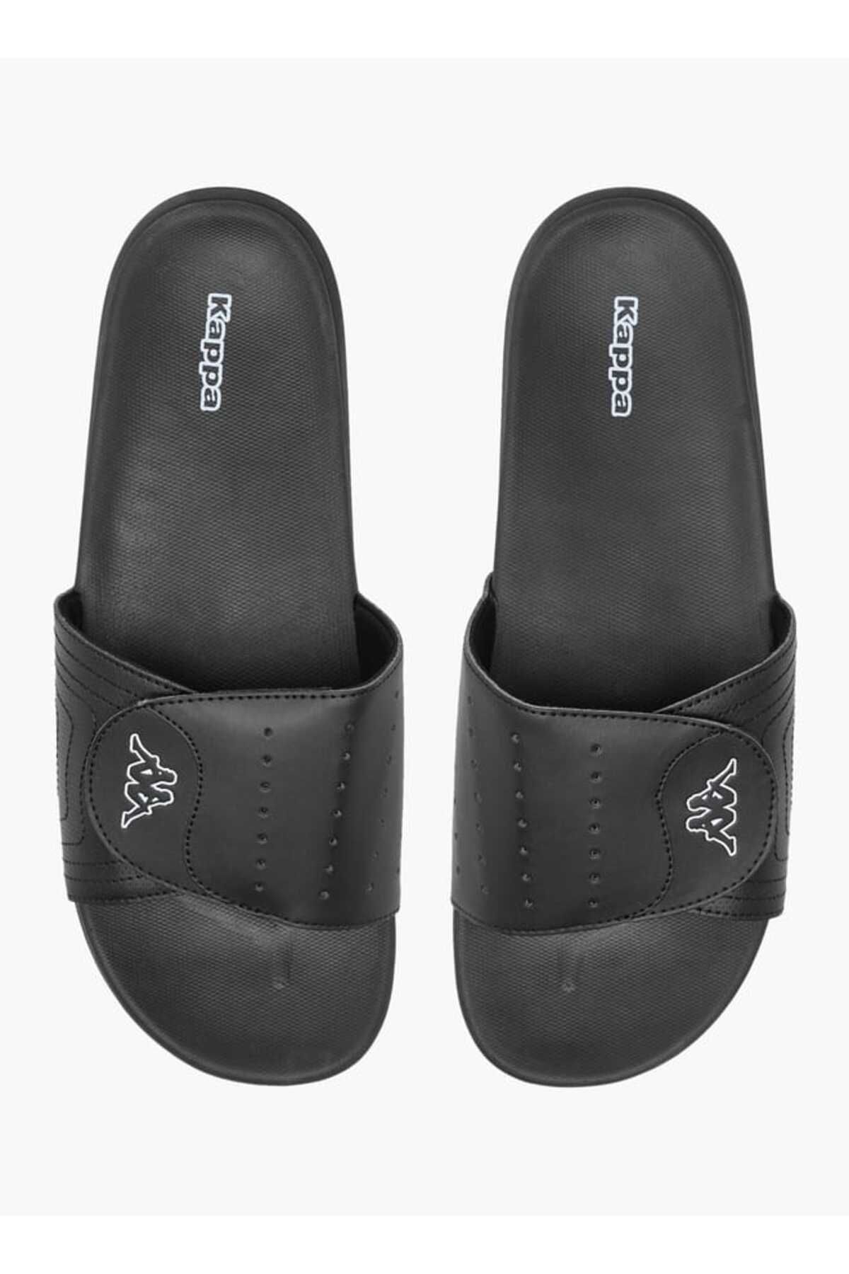 Kappa-Kappa Men's Logo Print Slides with Hook and Loop Closure 1