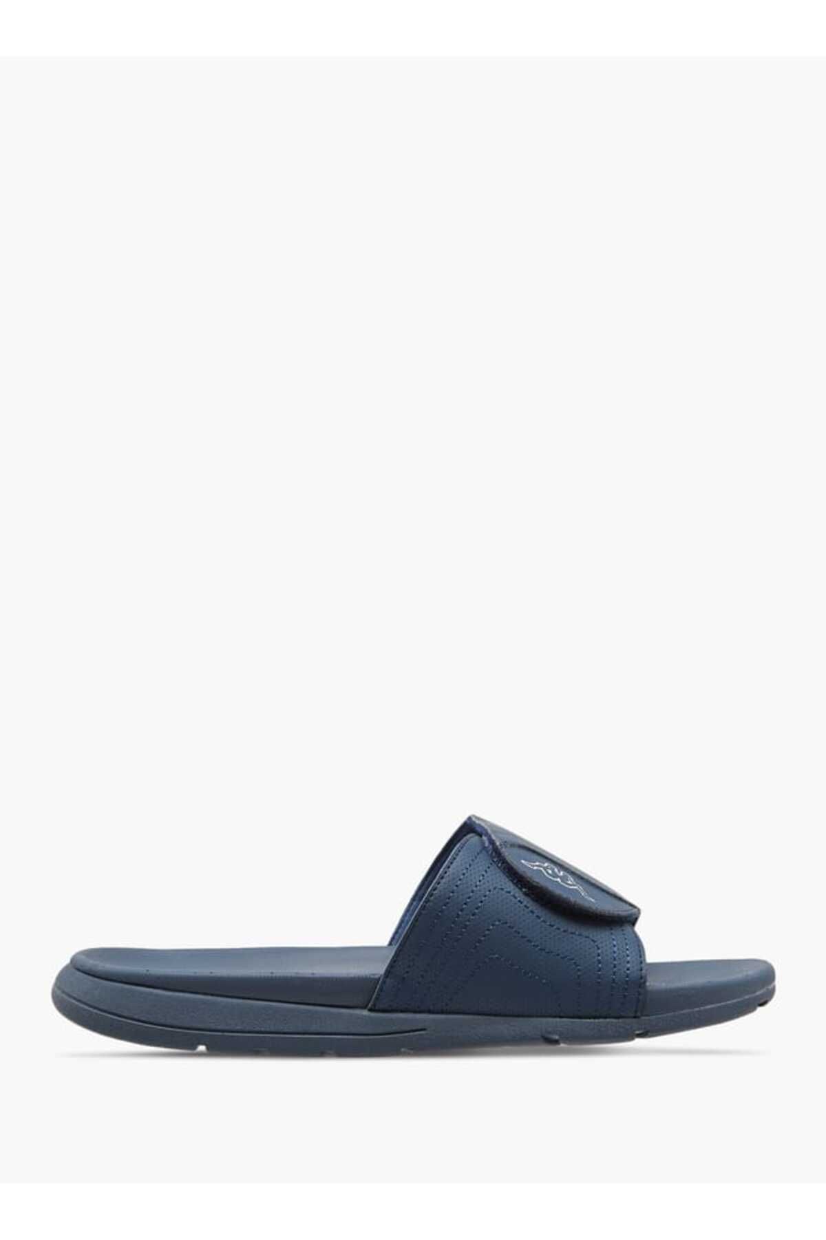 Kappa-Kappa Men's Logo Print Slides with Hook and Loop Closure 2