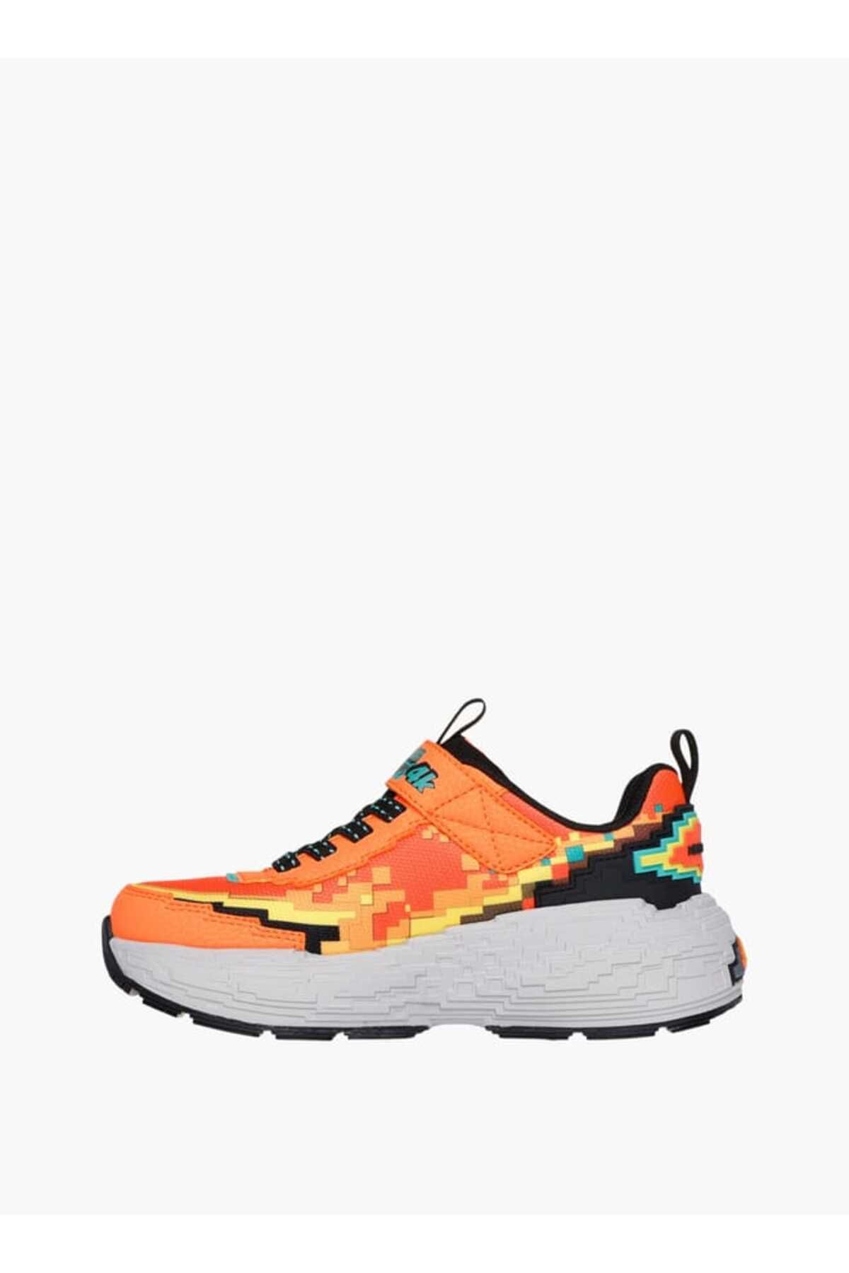 SKECHERS-Skechers Boys' Game Print Sneakers with Hook and Loop Closure - MEGACRAFT 4K 5