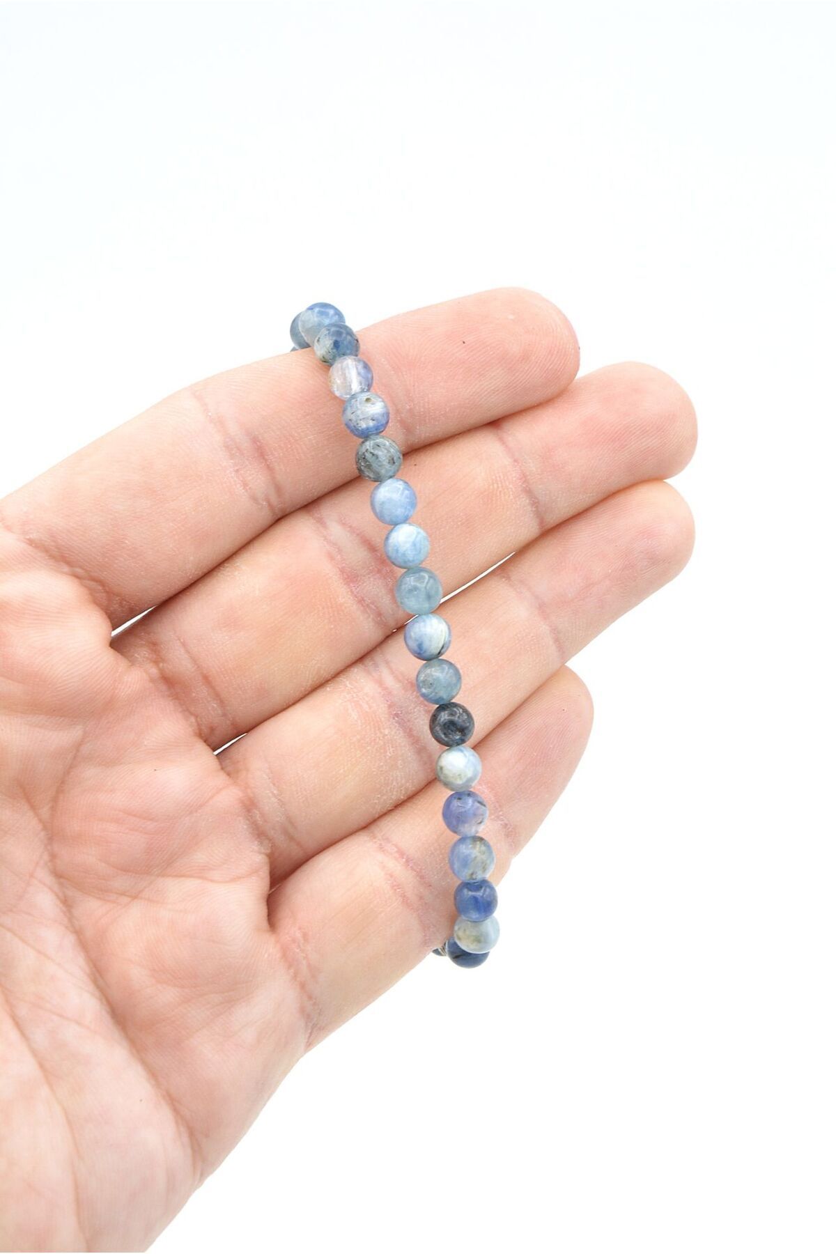 Murty99-Genuine Natural Blue Kyanite Stone Bracelet 6 mm 5