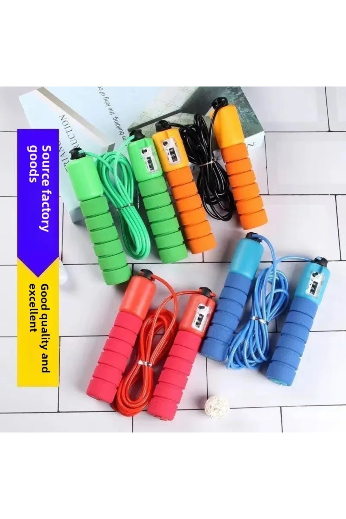 Seram Collection Pembe Sayaçlı Atlama Ipi Saplı Antrenman Aleti Ip Egzersiz Evde Spor