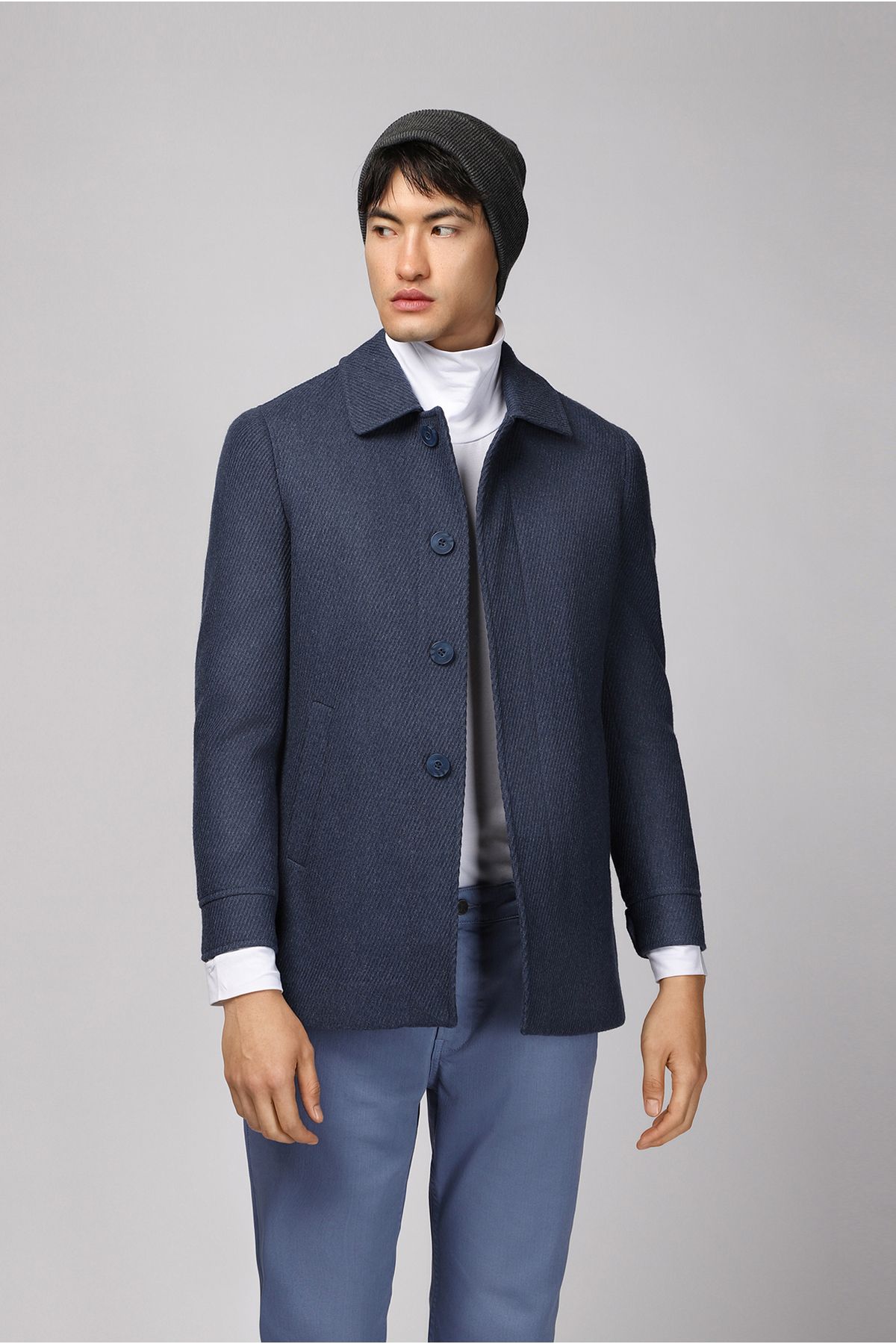 Kiğılı-Coat - Dark blue - Regular fit 4