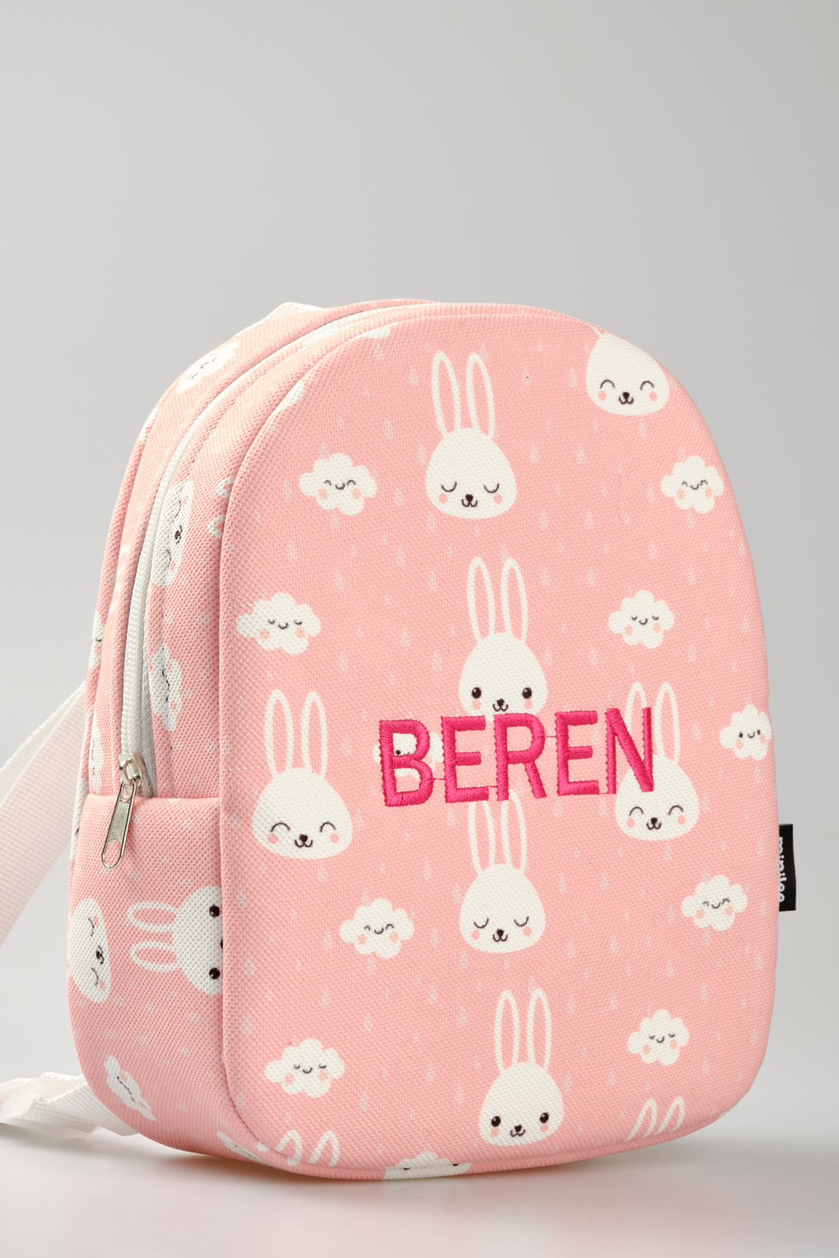 Minilee  [İSTEDİĞİNİZ İSMİ NAKIŞLA YAZIYORUZ] - Sevimli Tavşanlar 0-8 Yaş - Kreş, Anaokulu Çocuk Sırt Çantası - Görsel 4