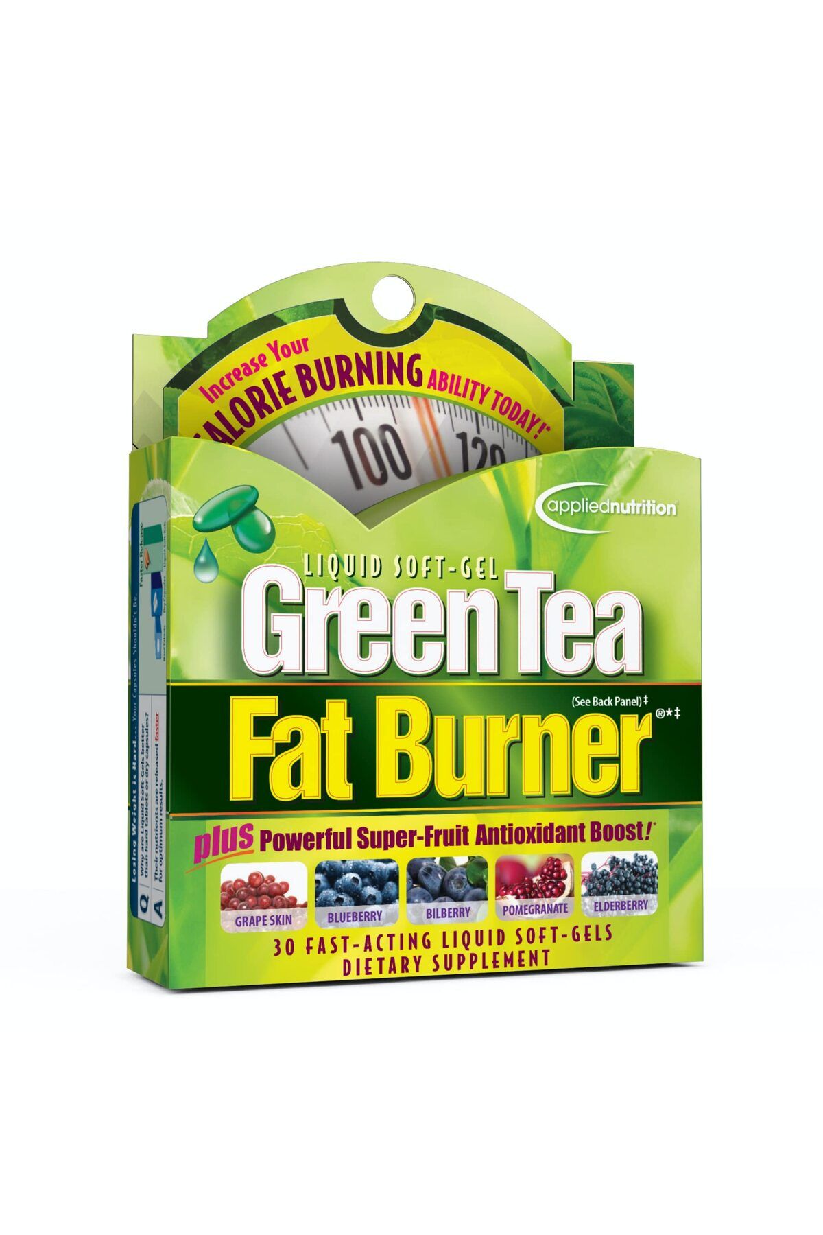 Irwin Naturals-Applied Nutrition Liquid Soft-Gel, Green Tea, Fat Burner - 30 Ct 1