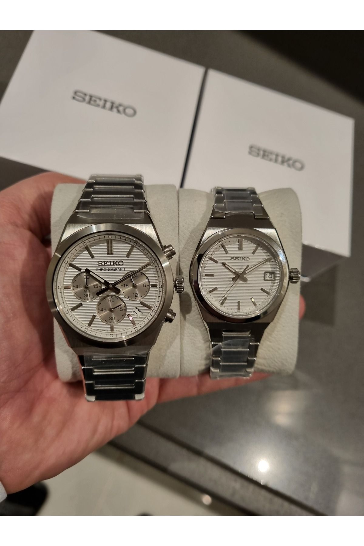 Seiko-Dear Wristwatch - Fermiton Metallic Colored Steel Bracelet 2 Li 2