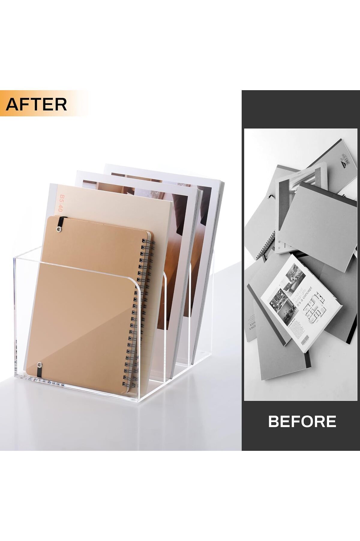 MY1COMPANY-Book File Organizer Organizer 4