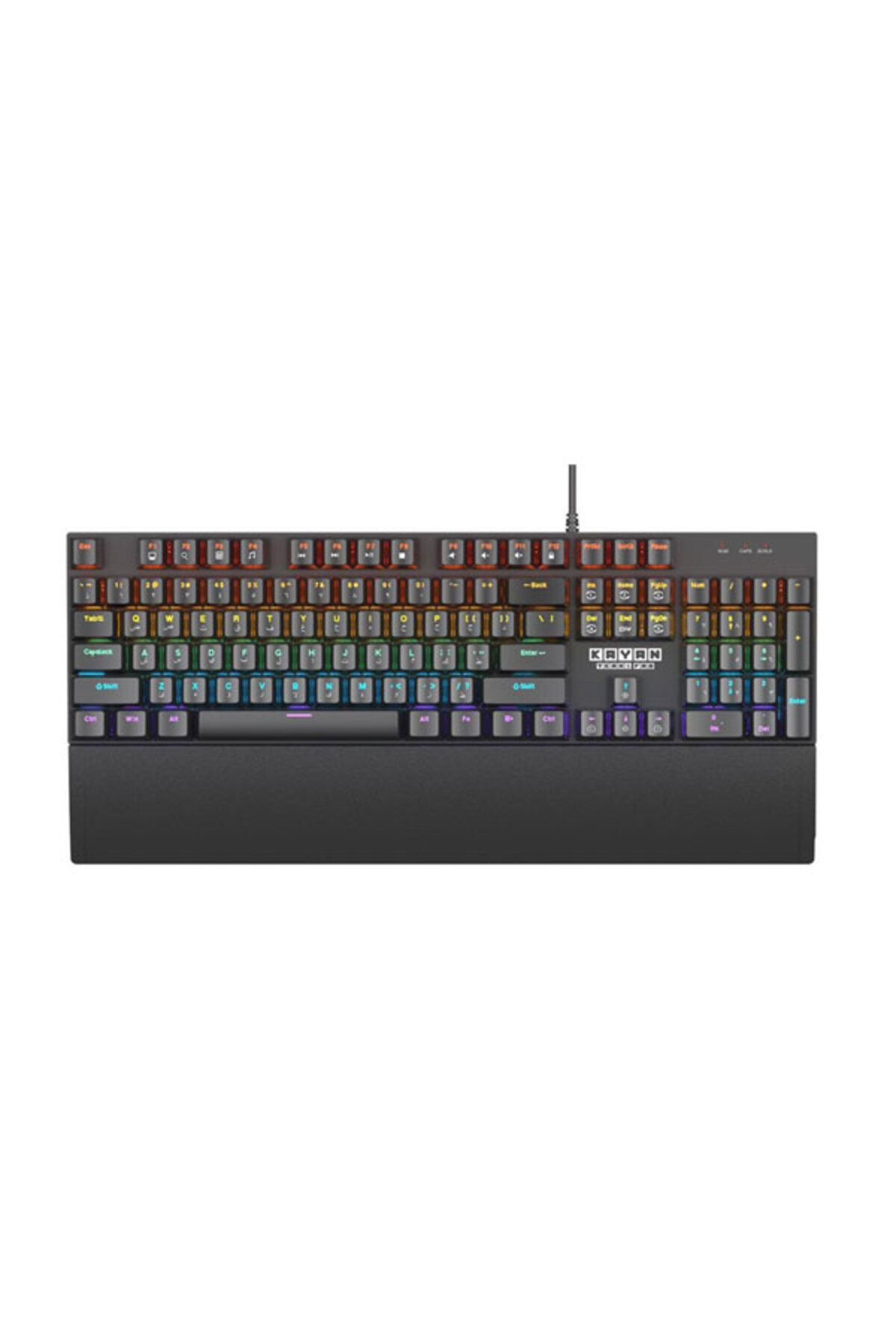 kayan Global-Kian KN-X10 Mechanical Switch Keyboard Red Combo with Keyboard Rest and Black Gaming Mouse 2