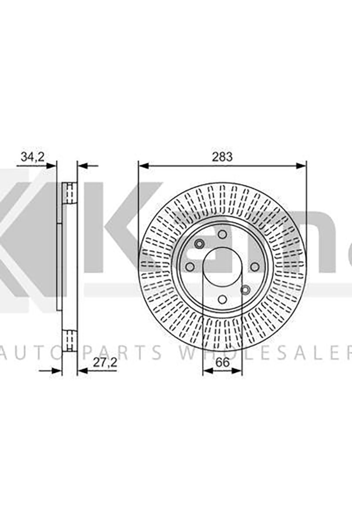 Bosch 3557911 FREN DİSKİ ÖN (15 INCH) OPEL CROSSLAND-X 17-