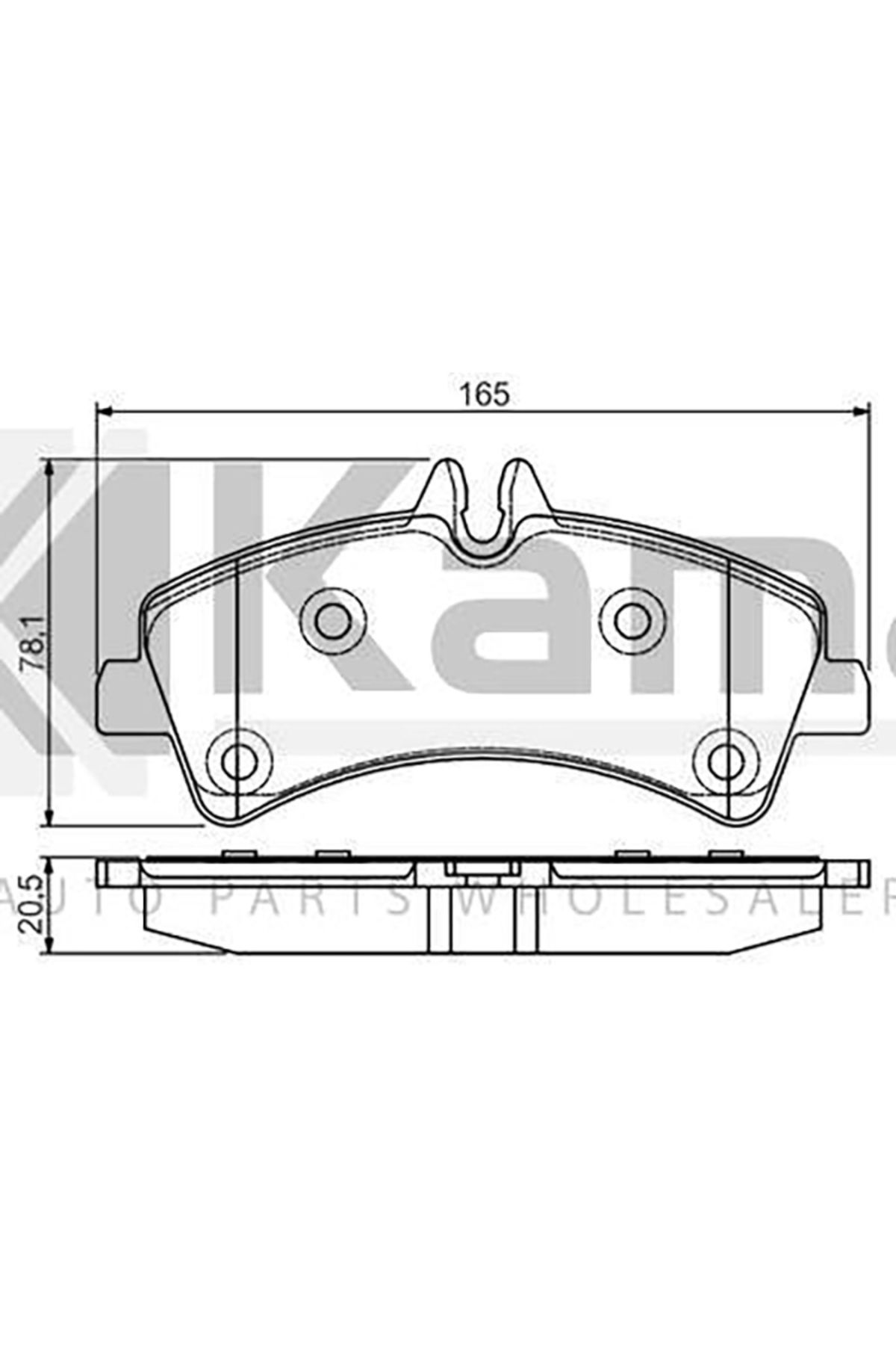 Bosch 2E0698451B FREN BALATASI ARKA (ÇİFT TEKER) VW CRAFTER / MERCEDES SPRINTER 515 06-16