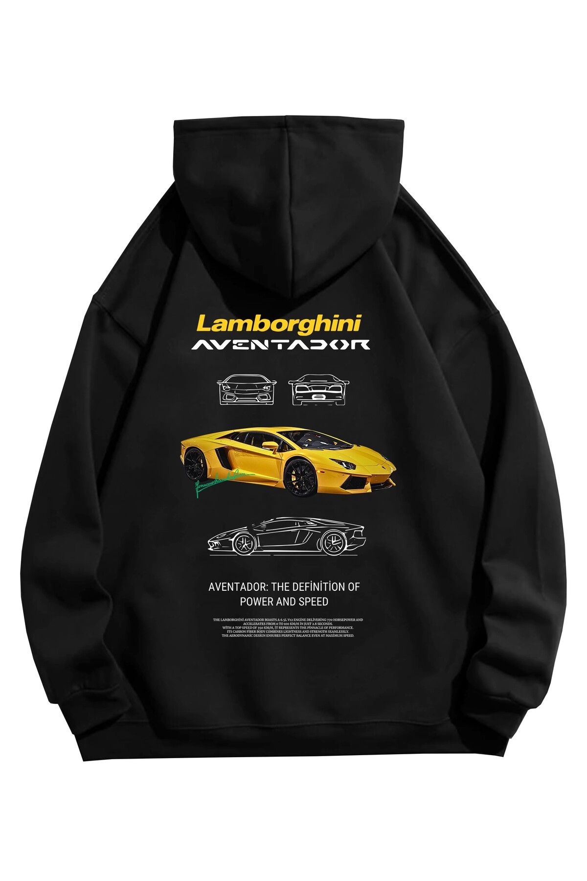 VEK-Oversize Sweatshirt Lamborghini Aventador Model 1