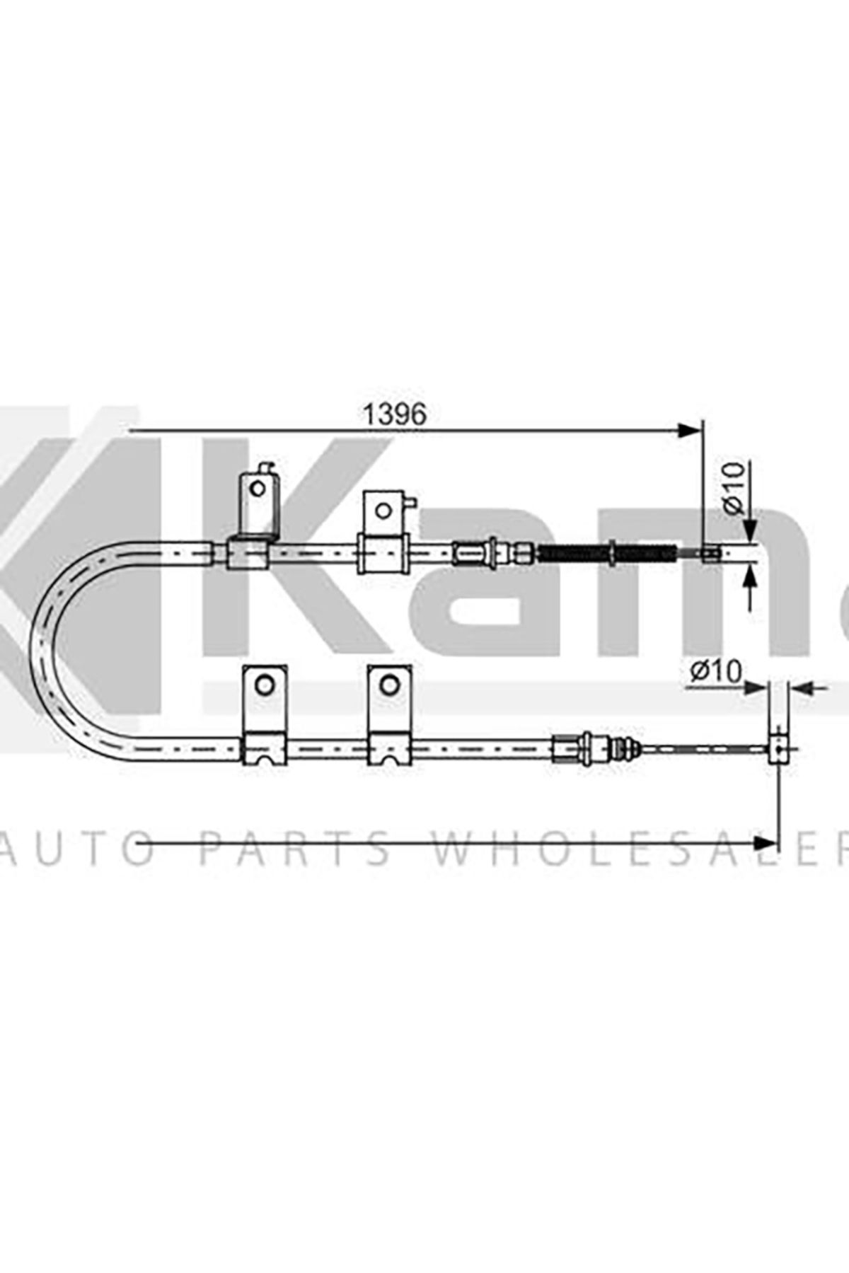 Bosch 96534871 EL FREN TELİ SAĞ CHEVROLET AVEO T200-T250-T255 03-11 / KALOS T200 03-08