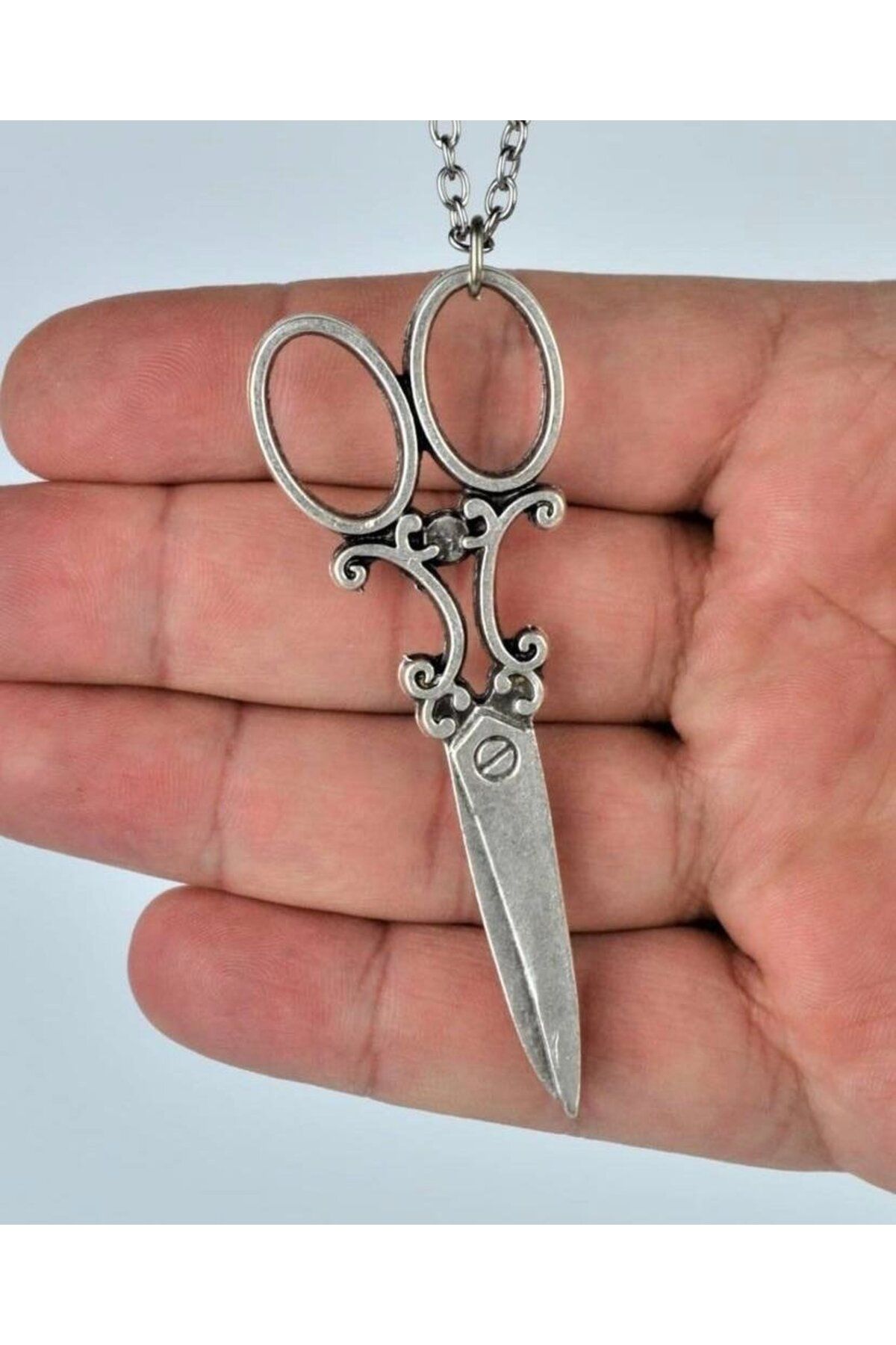 Herşey Nota-Scissors Tailor Hairdresser Unisex Unisex Necklace Fashionist Tailor Scissors Necklace Jewelry Accessory 2