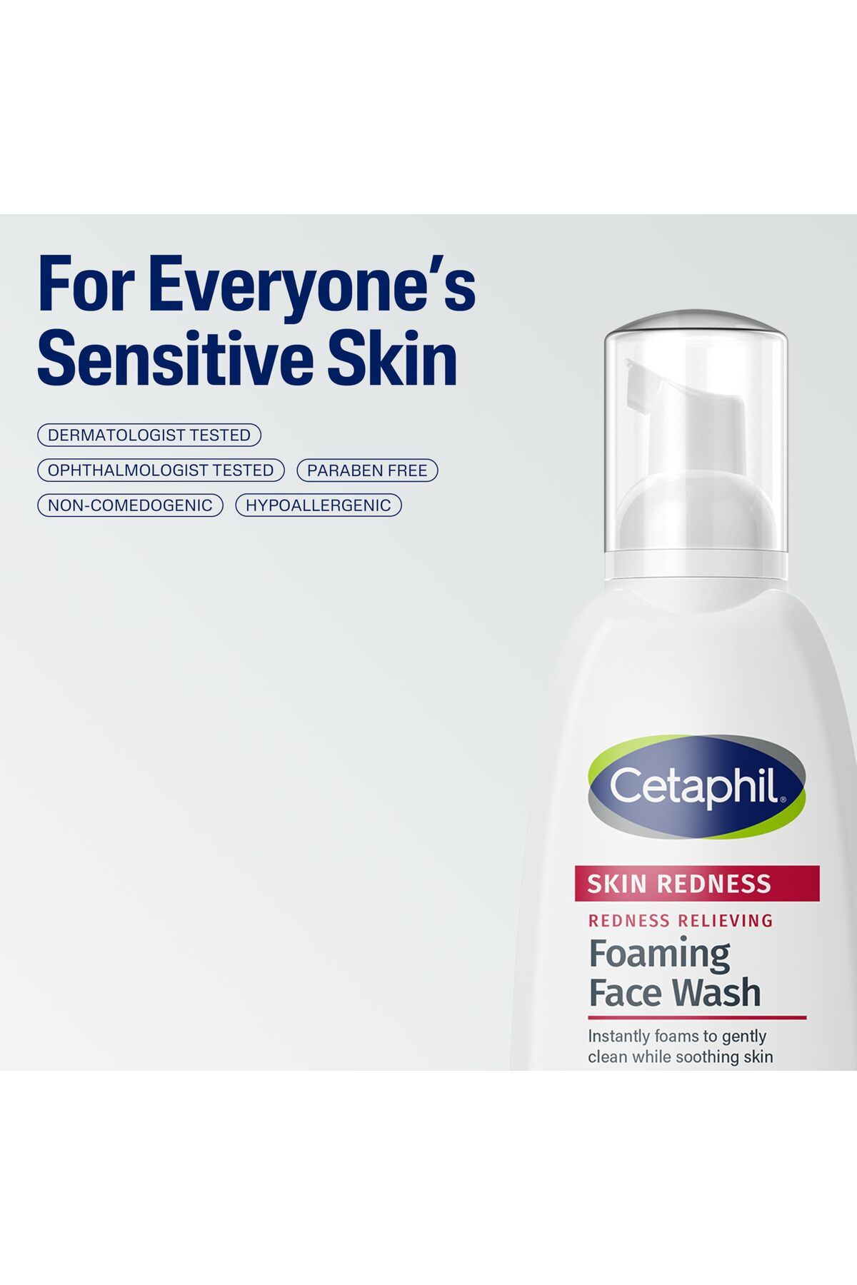 Cetaphil-Redness Relieving Foaming Face Wash for Sensitive Skin, 8 Fl Oz, Gentle & Calming 6