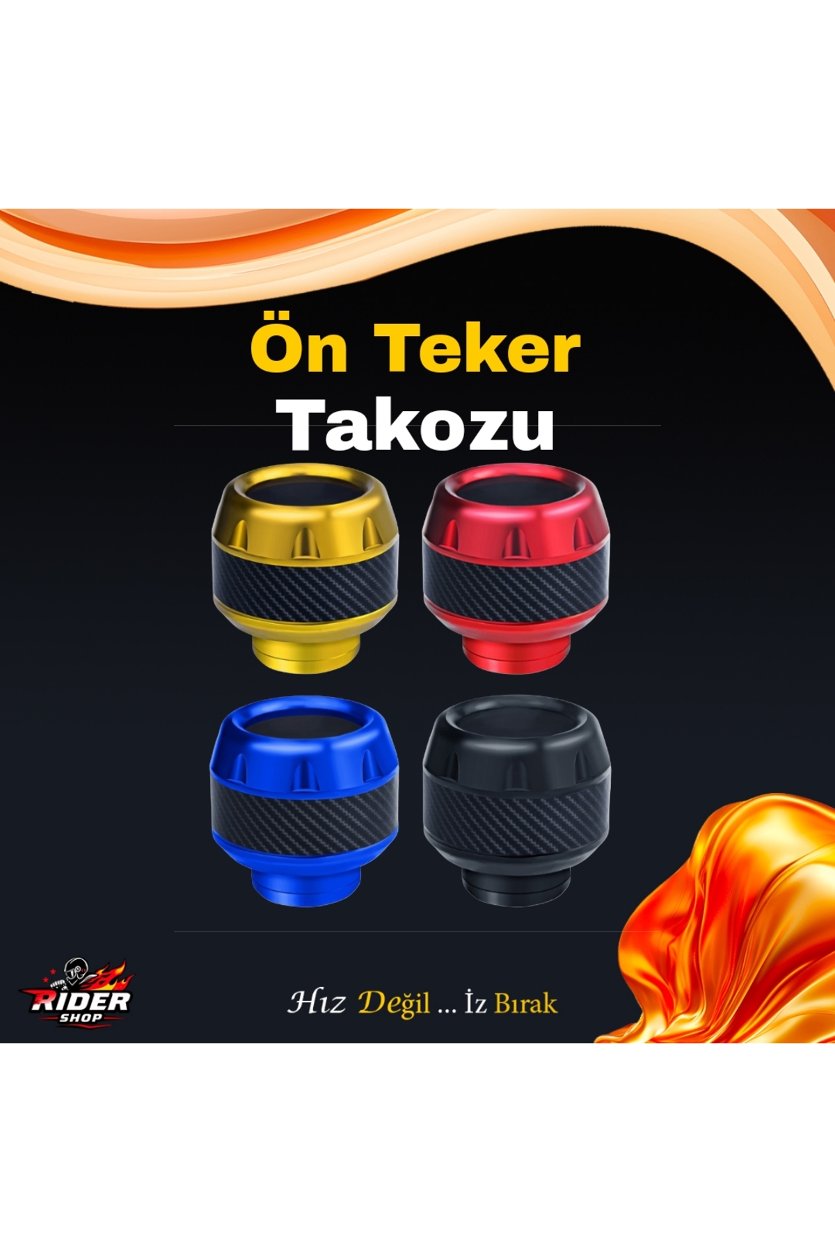 Jiekai RKS SRK125R Uyumlu Ön Teker Takozu Renkli *Mavi* - Fiyatı