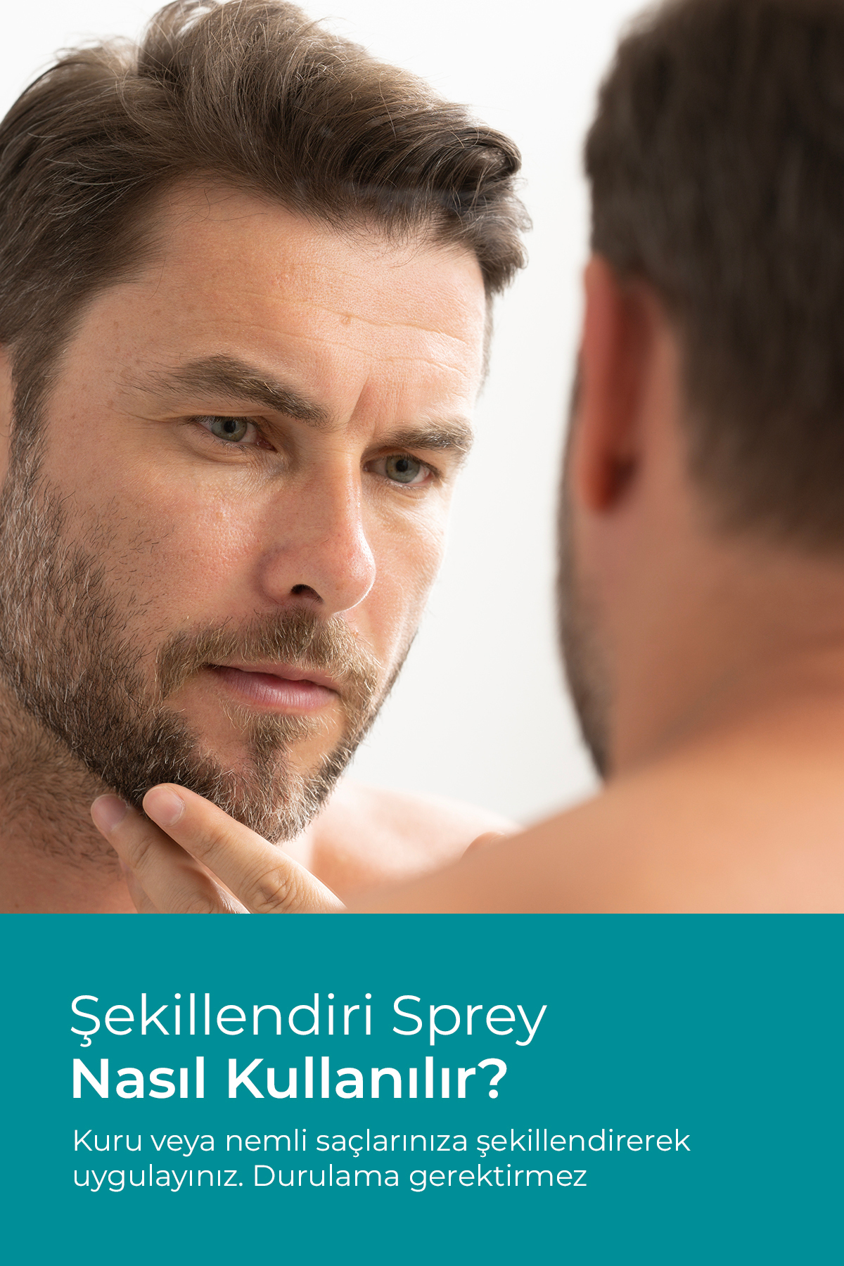 Erkeklere Özel Tüm Saç Tipleri Için Şekillendirici Ve Besleyici Saç Spreyi 200ml — sacsp1 — تصویر 4 از 5