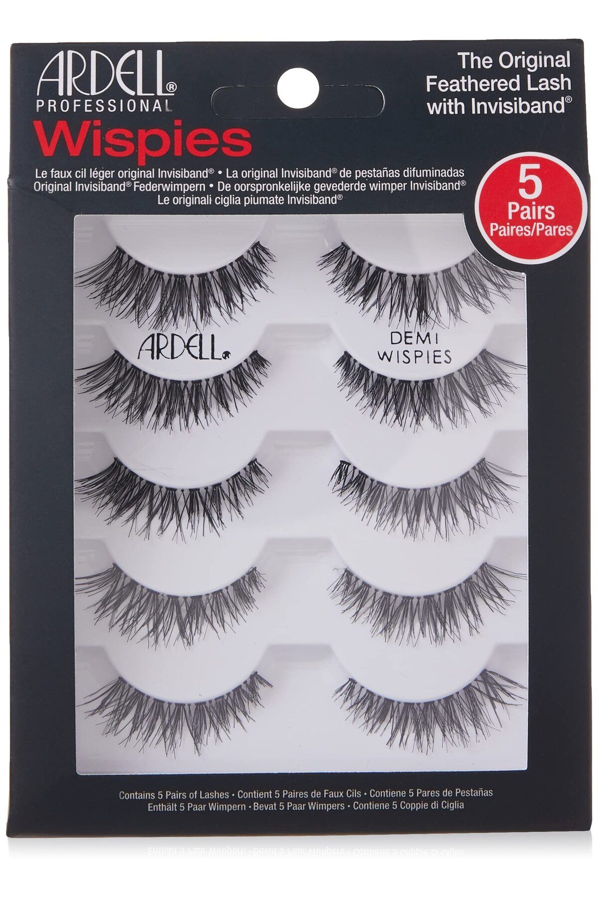 Ardell-5 Count Wispies Black Strip Lashes 1