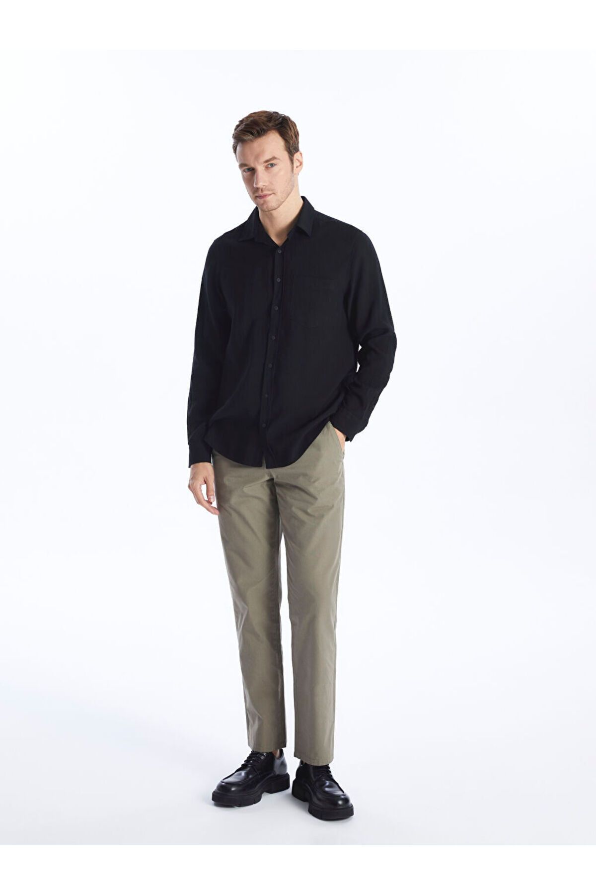 LC Waikiki Yeni Sezon Genis Kalip Erkek Chino Pantolon - S41708Z8