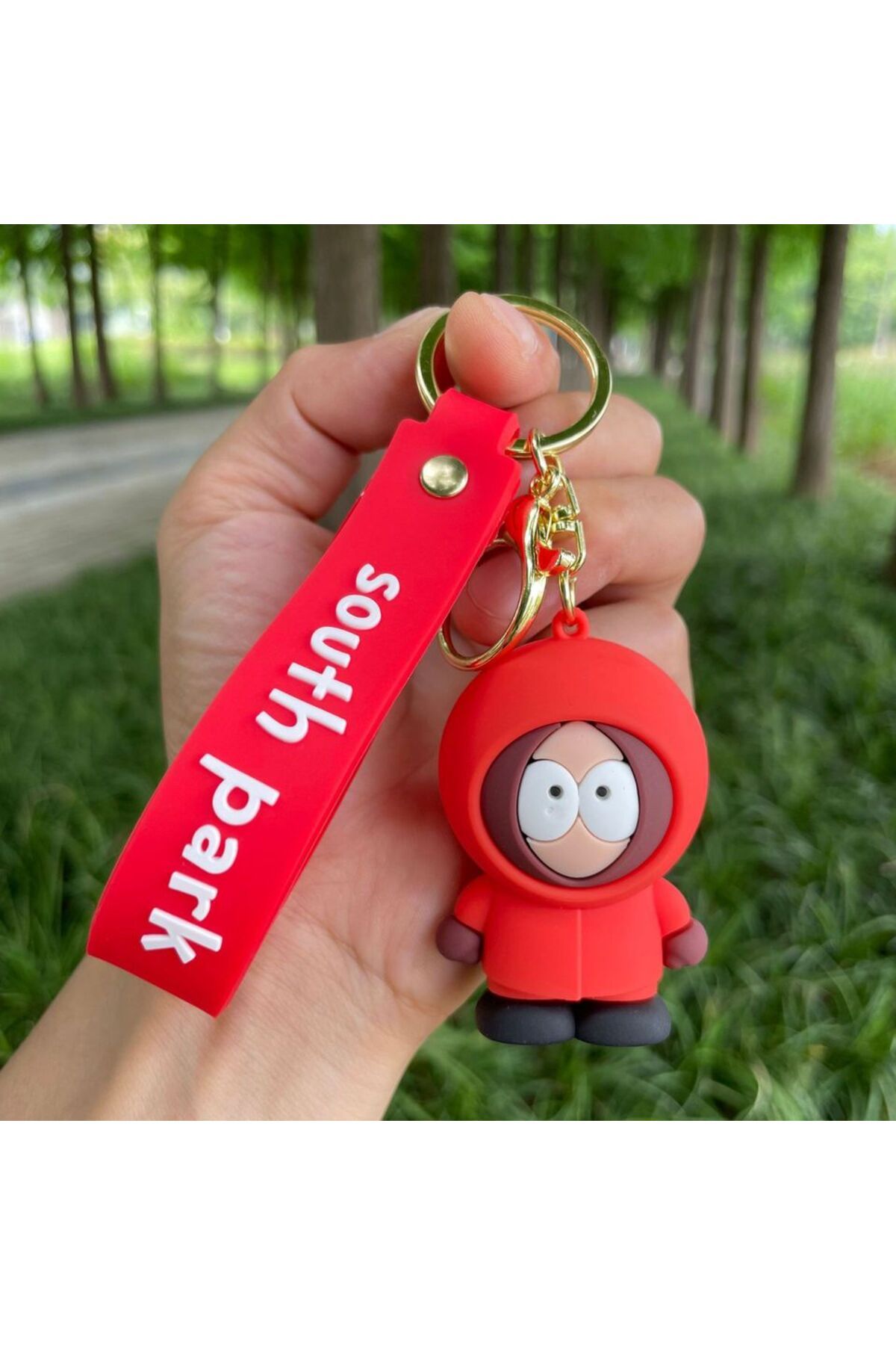 Potdemiel-2 Creative Cartoon Doll South Park Kyle Broflovski Keychain Pendant Kenny Bag Car Key Ring Eric.car. 1