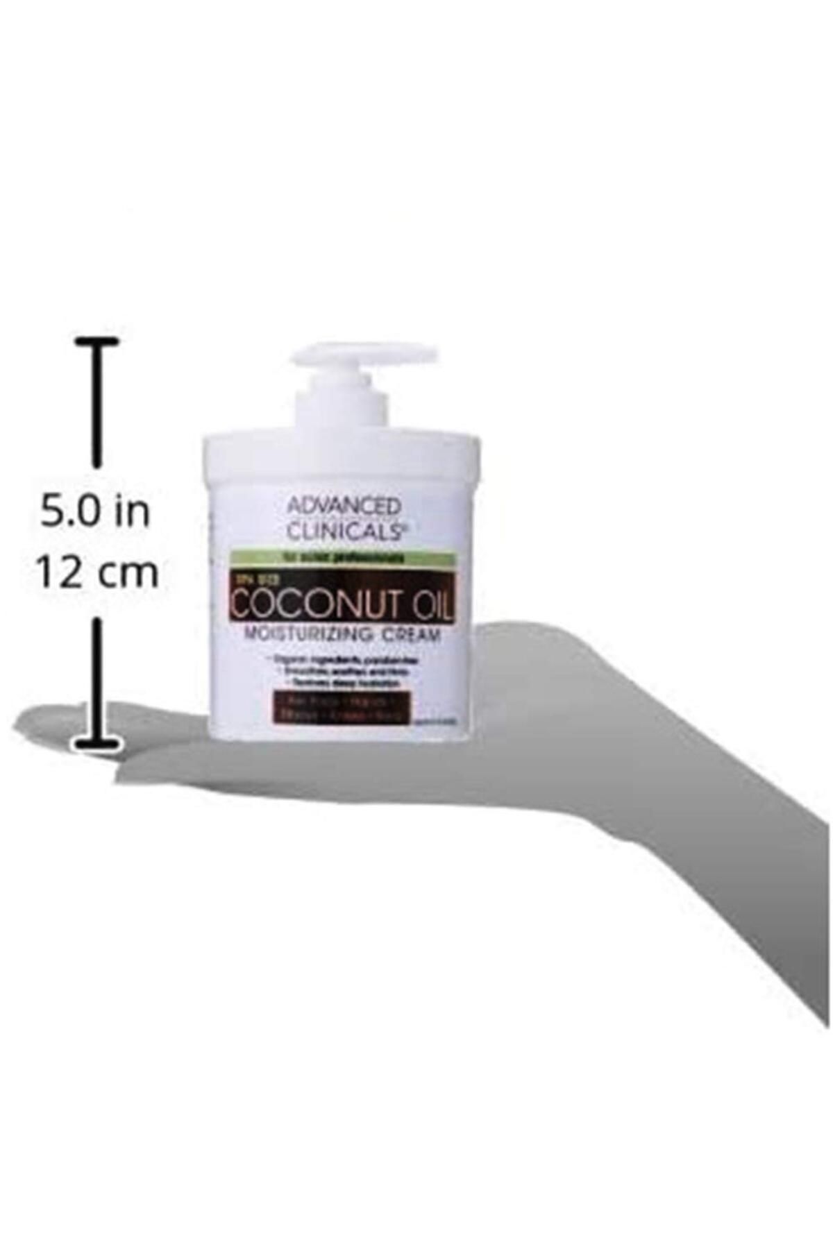 ADVANCED CLİNİCALS-, Coconut Oil Moisturizing Cream, For Face, Hands, Elbows, Knees & Body, SPA Size 454 g 2