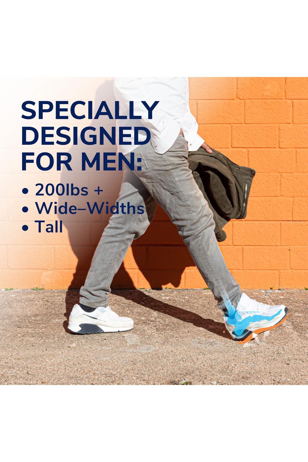 Dr. Scholl's-Extra Comfort Insoles Men, Size 8-14: Gel Support for Big & Tall, Wide Feet, Arch Support 2