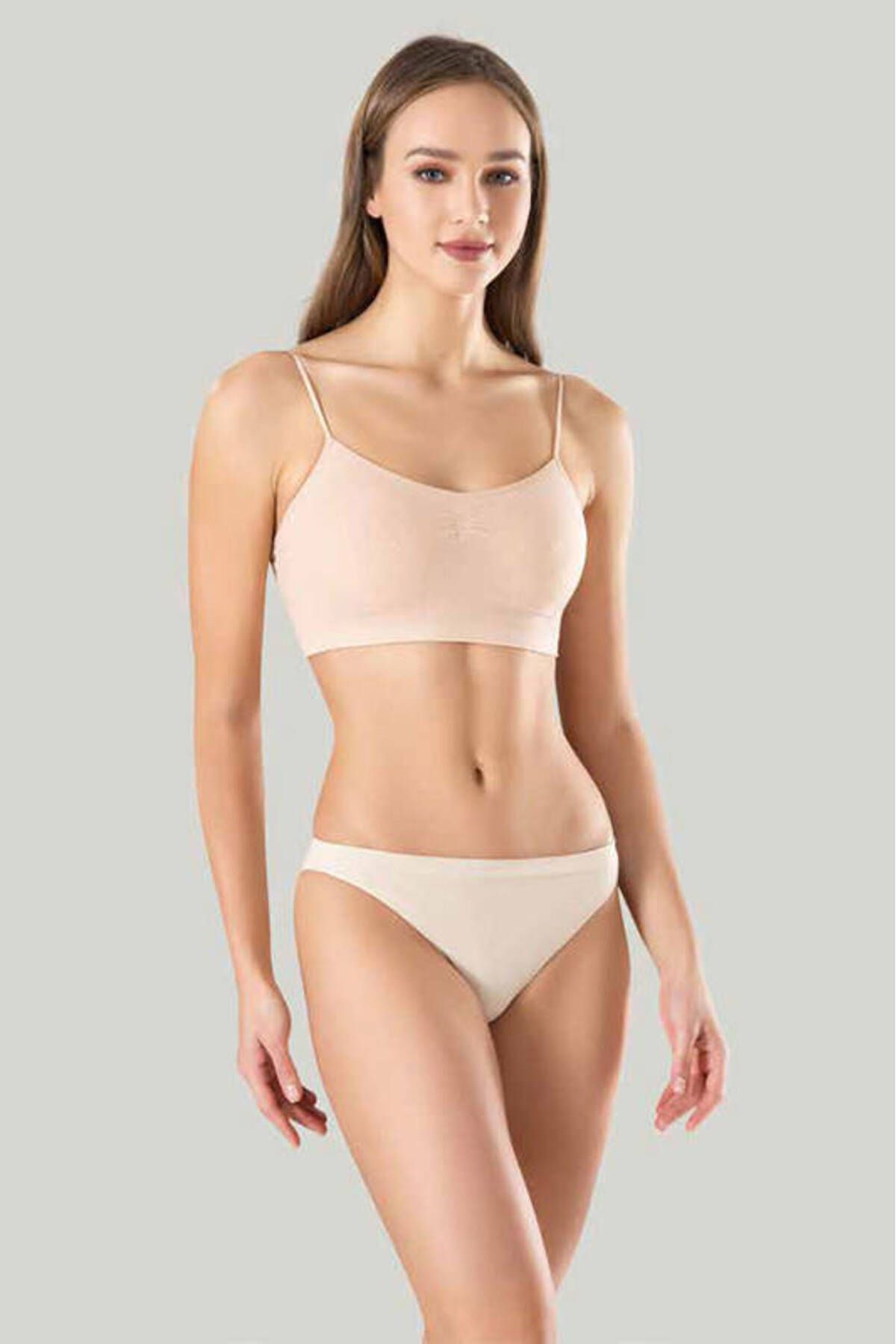 SHEYMA stl İnce Askılı Pedli Modal Büstiyer 11266