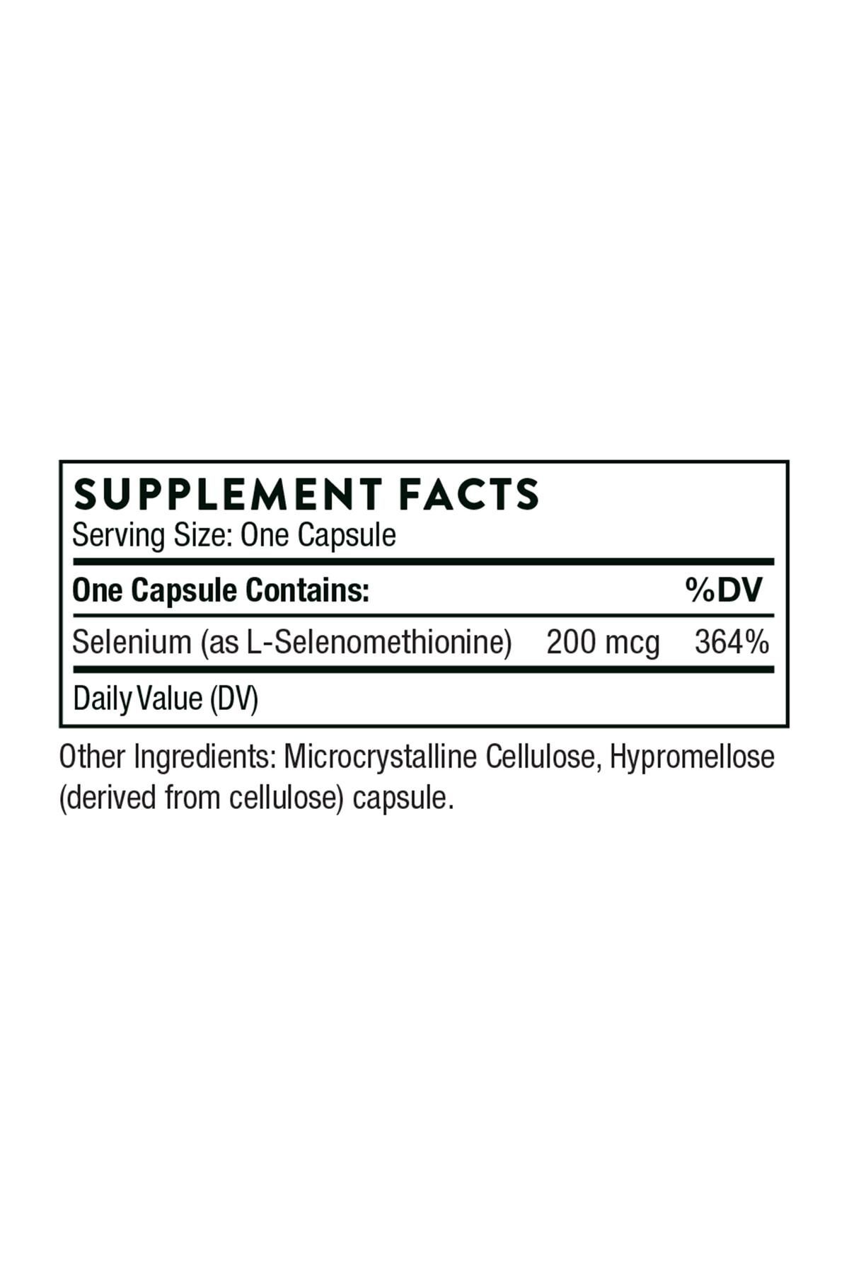 Thorne-Selenium - 200 mcg Selenium Supplement for Antioxidant Support - 60 Capsules 2
